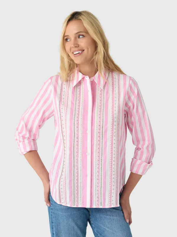 Essentiel Antwerp Women's Jalathea Embellished Shirt made by Saint Bernard