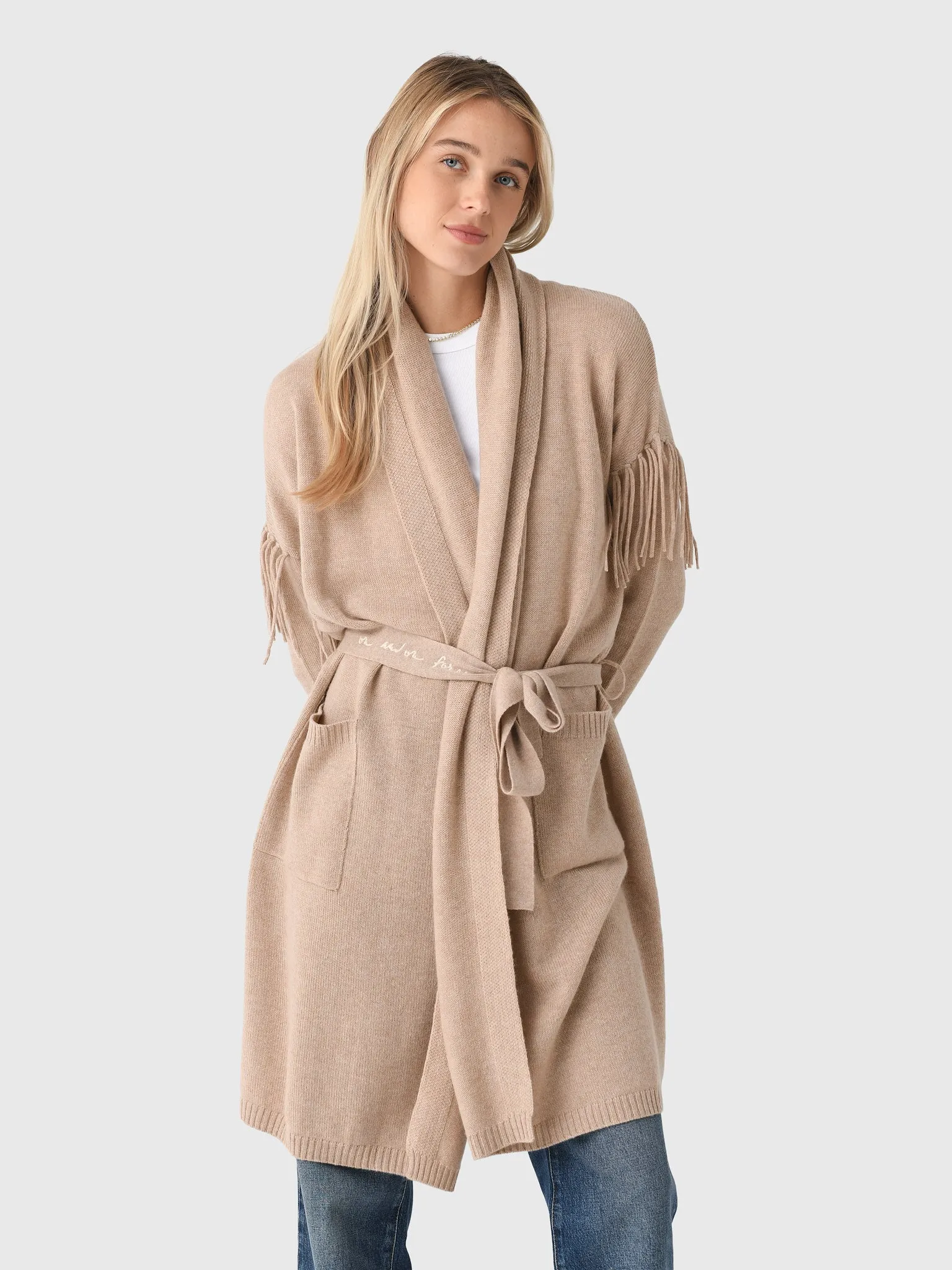 Kerri Rosenthal Women's Cali Fringe Cardigan sold by Saint Bernard