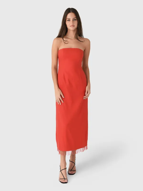 Third Form Women's Flame Linen Strapless Dress sold by Saint Bernard