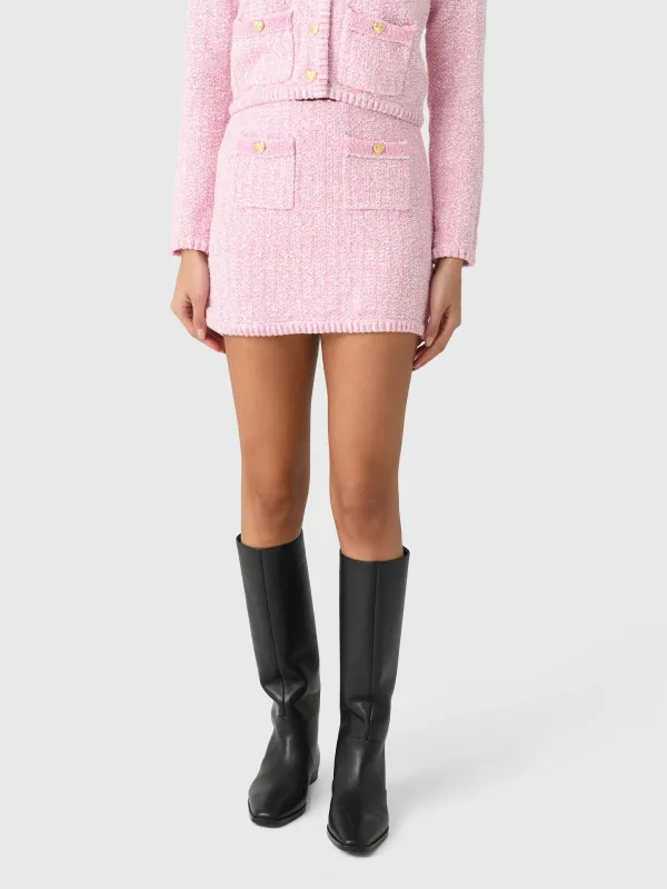 LoveShackFancy Women's Ellianna Knit Mini Skirt made by LoveShackFancy