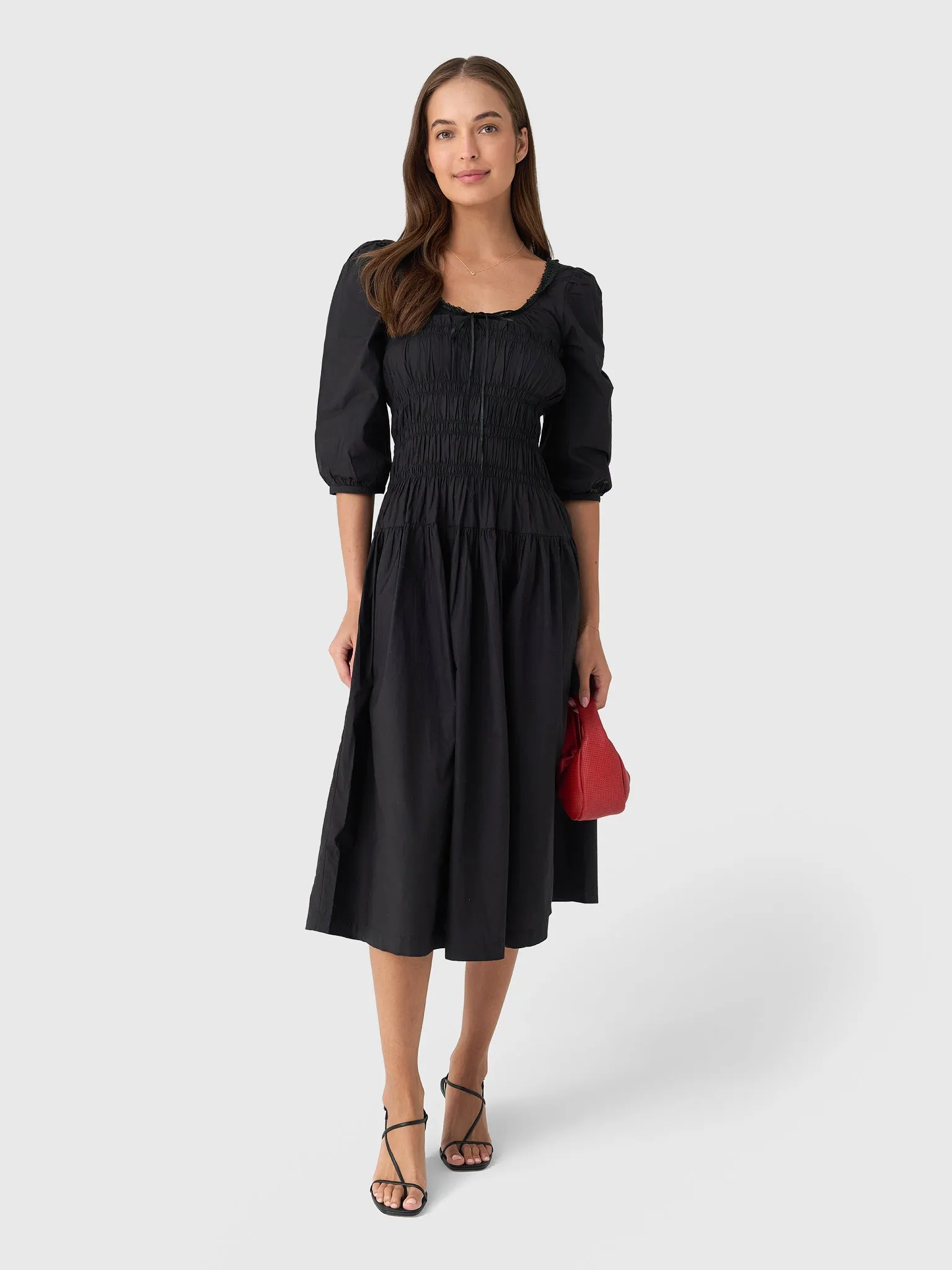 Ciao Lucia Women's Andrine Cotton Poplin Dress sold by Saint Bernard