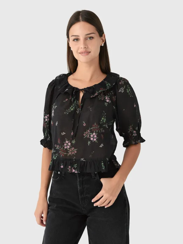 Ciao Lucia Women's Thora Cotton Voile Top sold by Saint Bernard