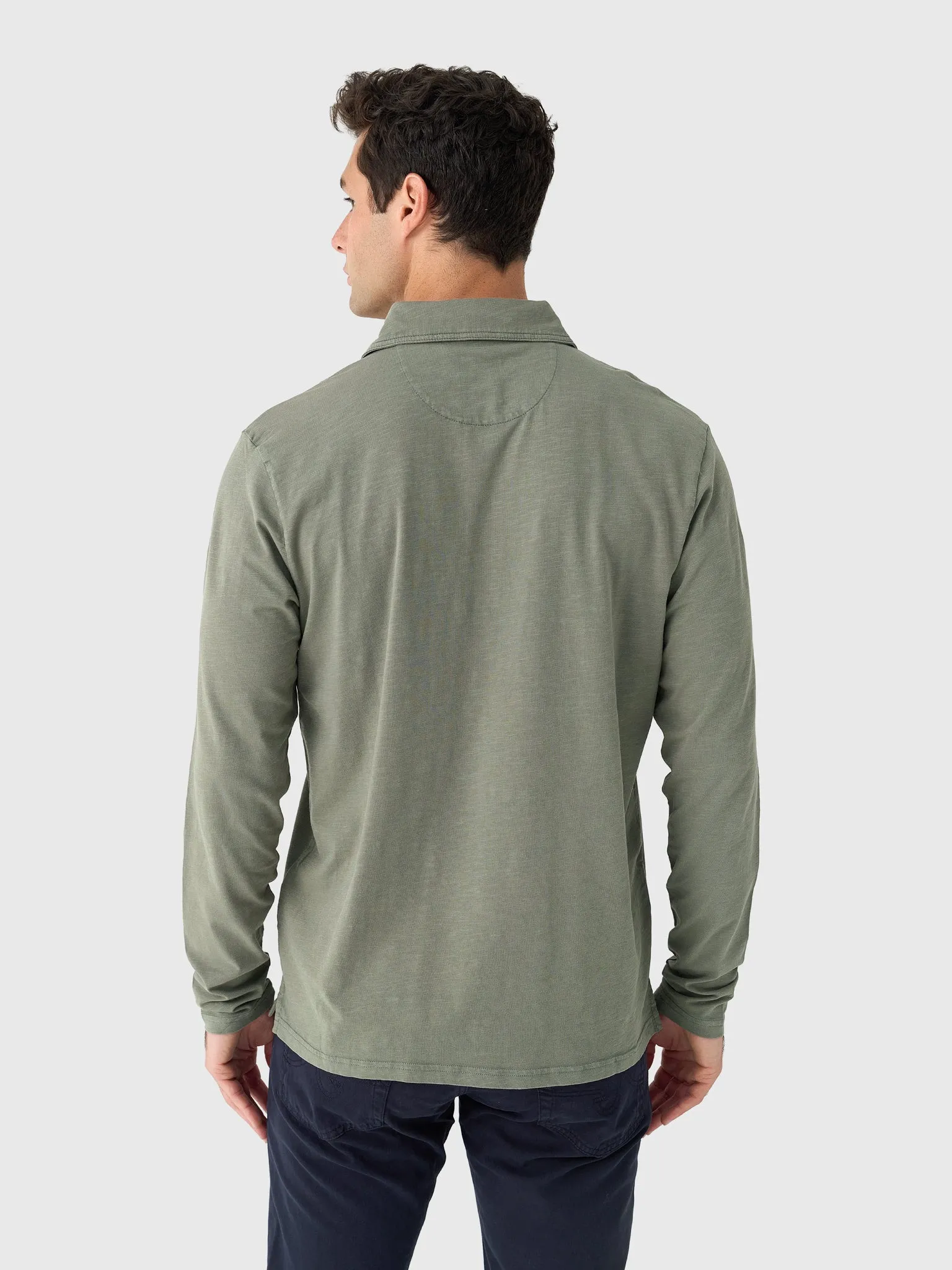 Johnnie-O Men's Coastal Wash Long Sleeve Original 4-Button Polo sold by Saint Bernard product image thumbnail 4