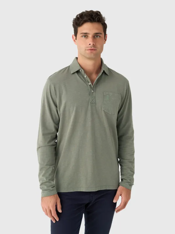 Johnnie-O Men's Coastal Wash Long Sleeve Original 4-Button Polo sold by Saint Bernard