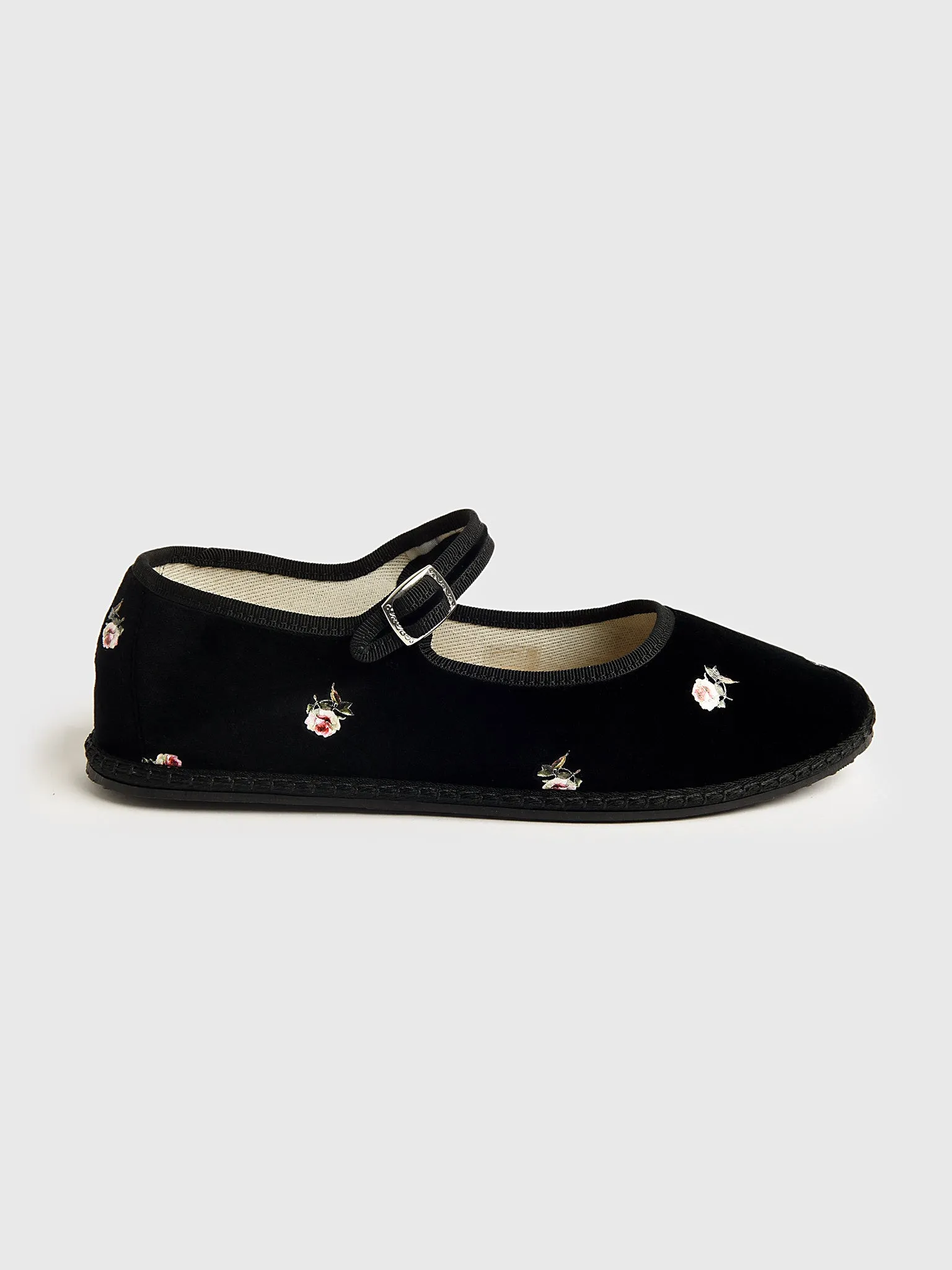 Vibi Venezia Women's Mary Jane Velvet Printed Flat sold by Saint Bernard product image thumbnail 3