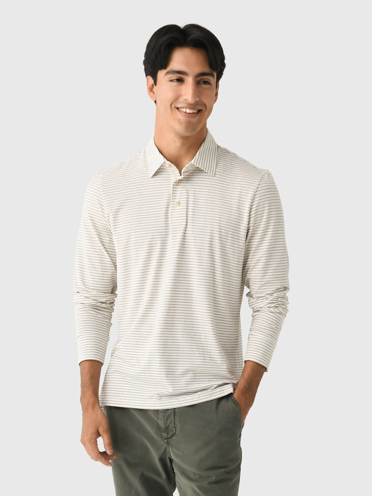 Faherty Brand Men's Long Sleeve Movement Polo sold by Saint Bernard product image thumbnail 4
