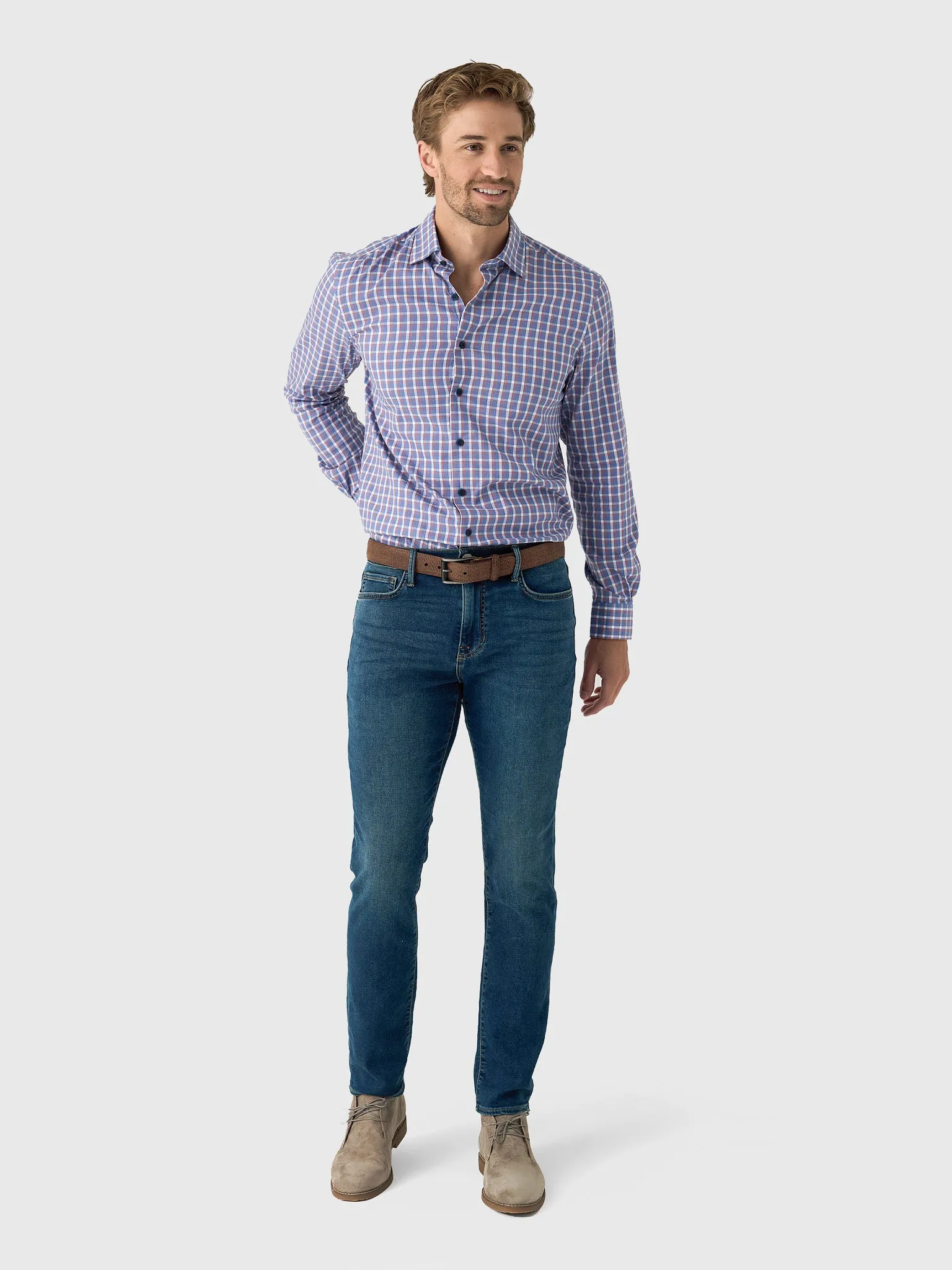 Johnnie-O Men's Robertson Natural Performance Button-Down Shirt sold by Saint Bernard product image thumbnail 2