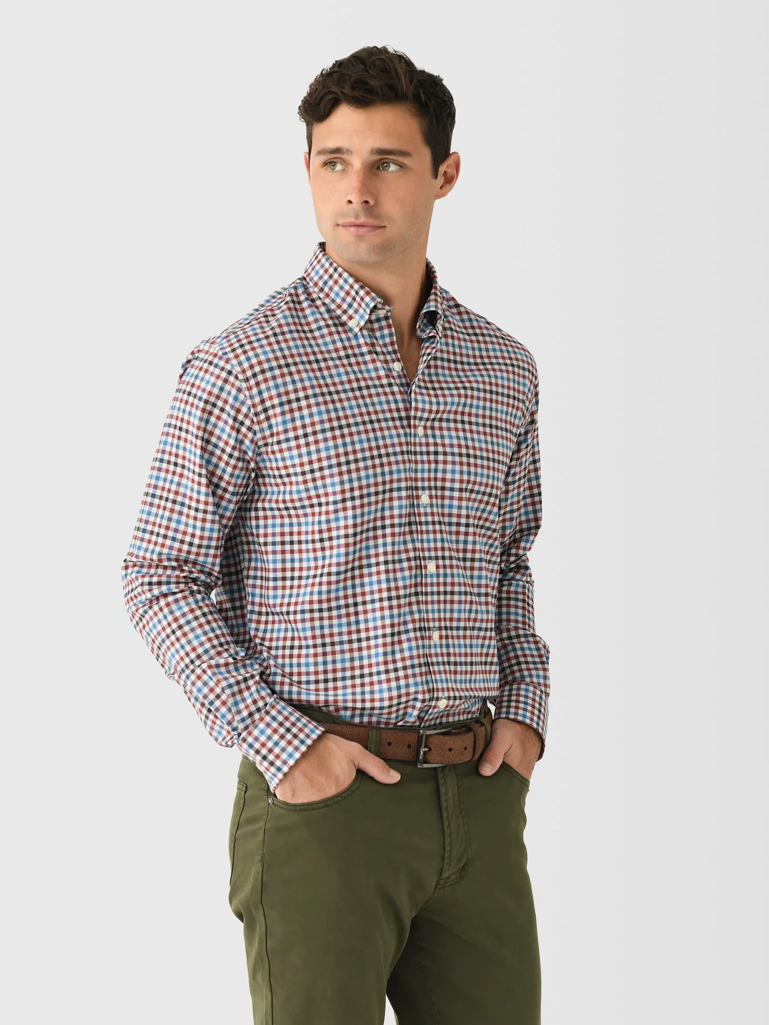Johnnie-O Men's Hartwick Featherweight Performance Button-Down Shirt sold by Saint Bernard