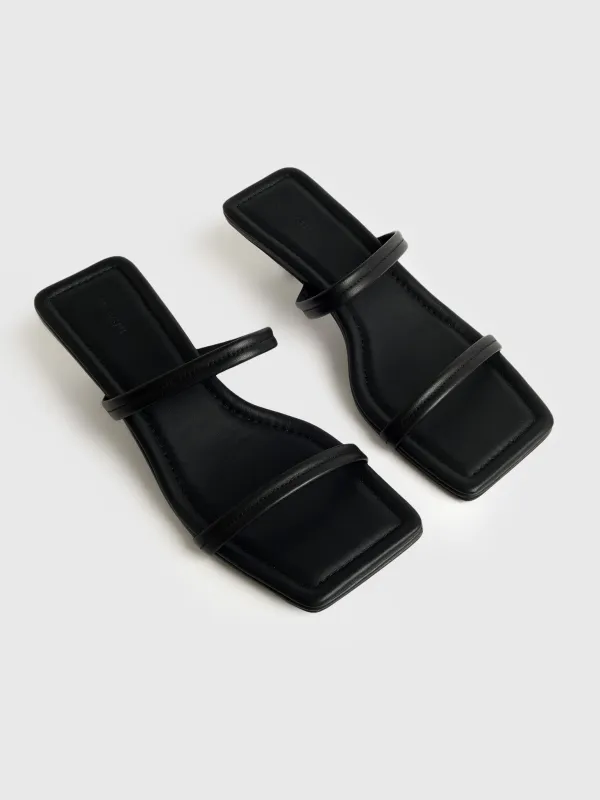 St. Agni Women's Fine Strap Kitten Heel sold by Saint Bernard