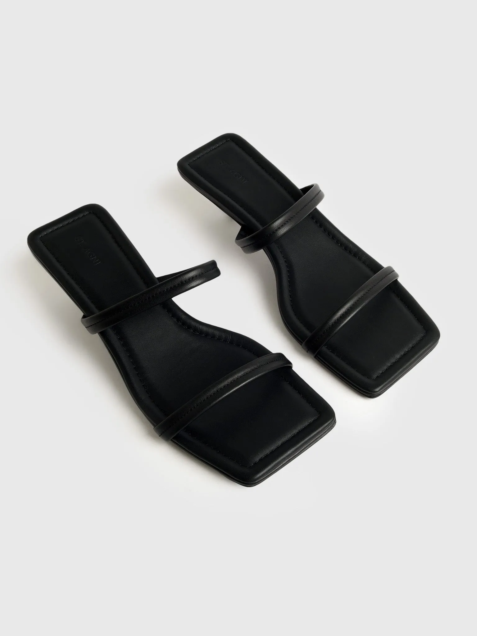 St. Agni Women's Fine Strap Kitten Heel sold by Saint Bernard