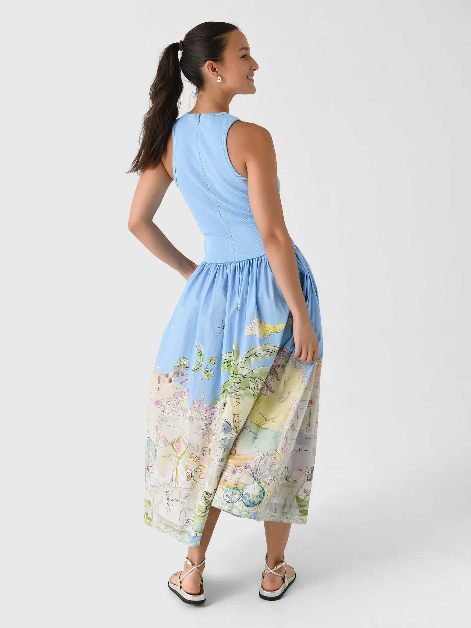 Alemais Women's Anouk Tank Midi Dress sold by Saint Bernard product image thumbnail 4