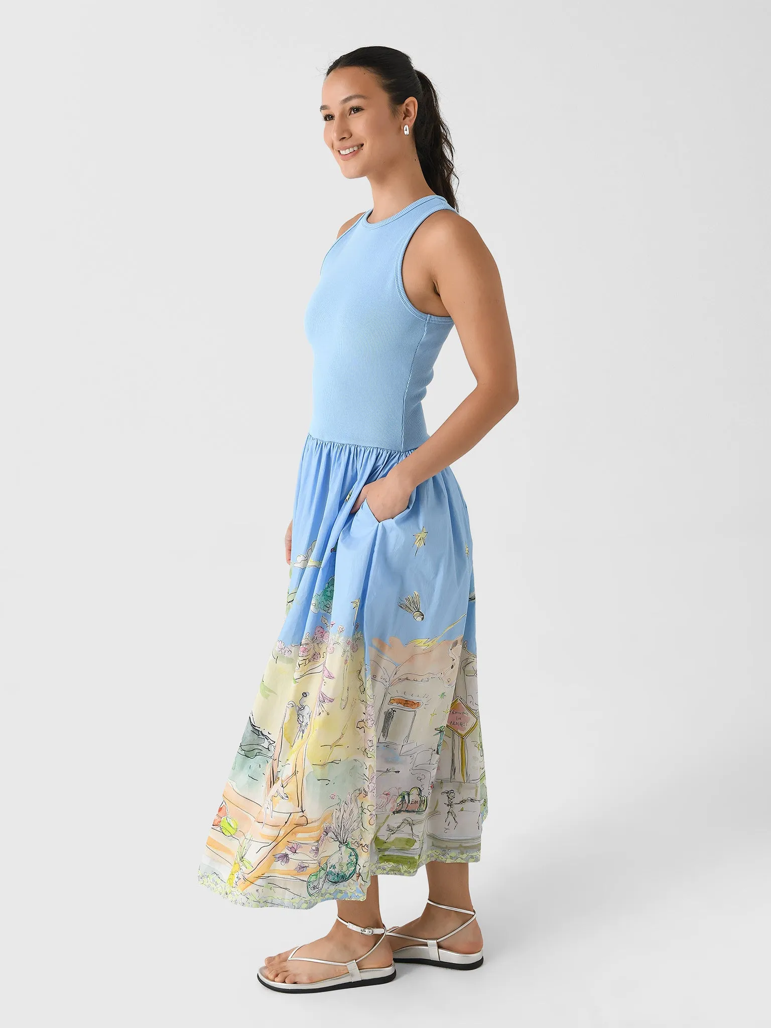 Alemais Women's Anouk Tank Midi Dress sold by Saint Bernard product image thumbnail 3