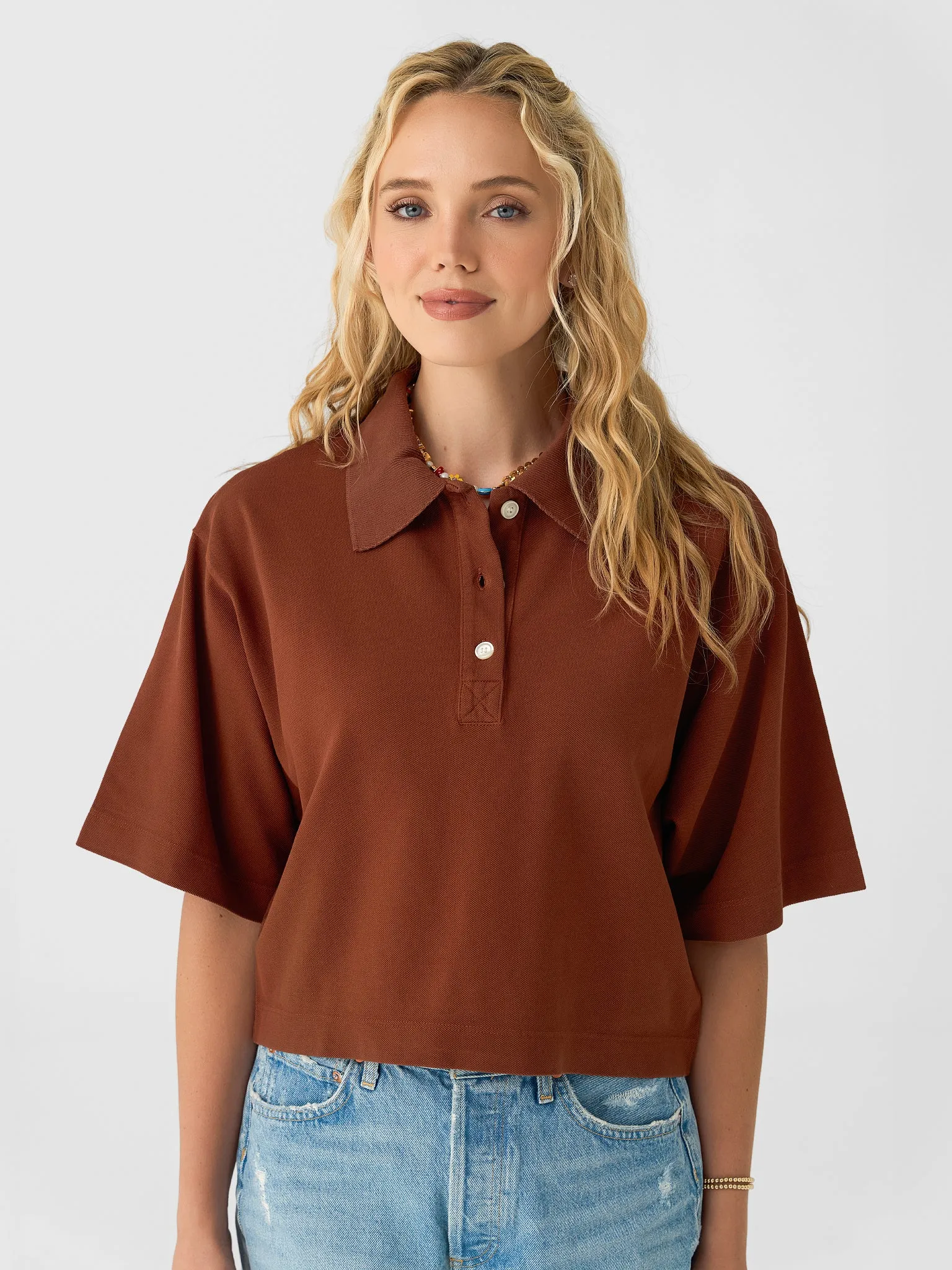 Citizens Of Humanity Women's Lowen Polo Shirt sold by Saint Bernard