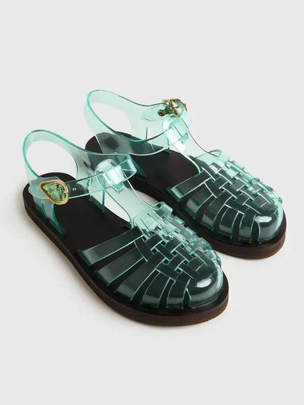 Ancient Greek Sandals Women's Homeria Jelly Sandal sold by Saint Bernard