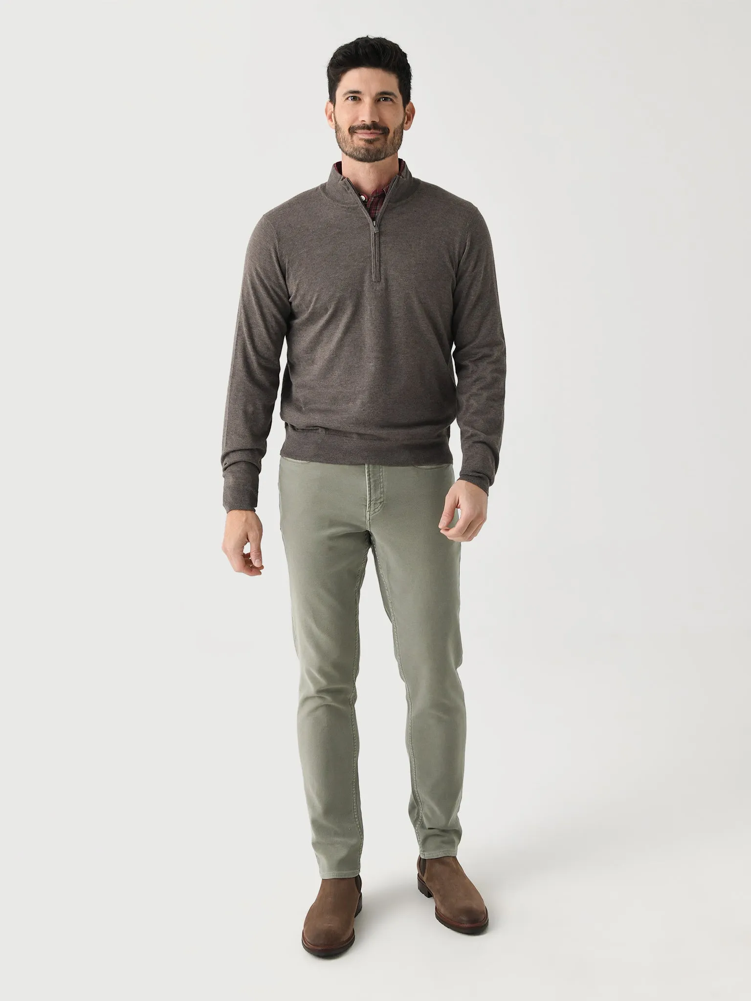 Faherty Brand Men's Movement Quarter-Zip Sweater sold by Saint Bernard product image thumbnail 2