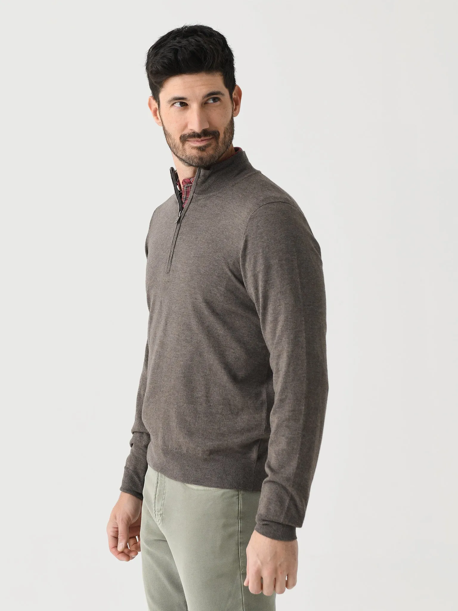 Faherty Brand Men's Movement Quarter-Zip Sweater sold by Saint Bernard product image thumbnail 3