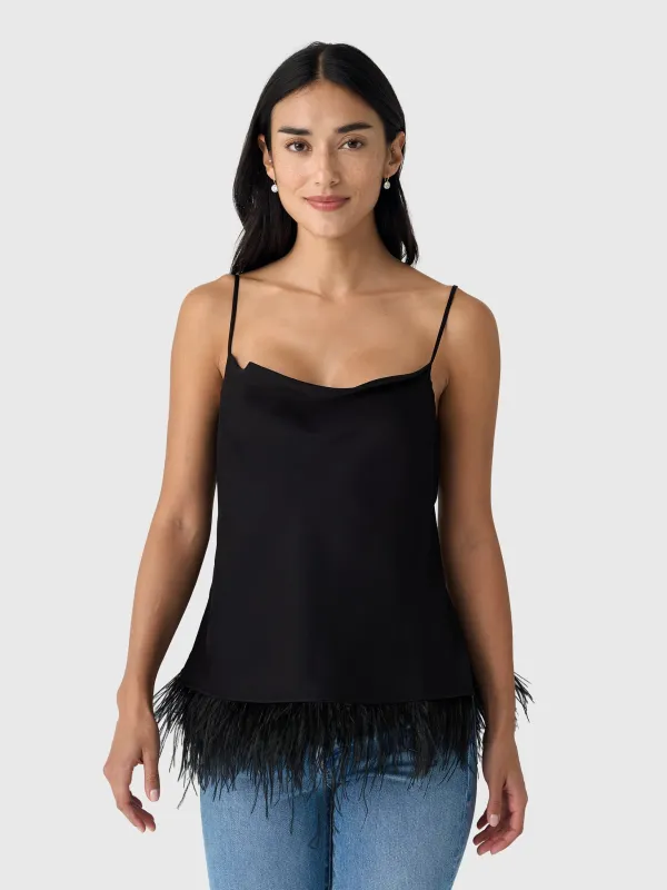 ALC Women's Eliza Feather Trimmed Camisole Top made by A.L.C.