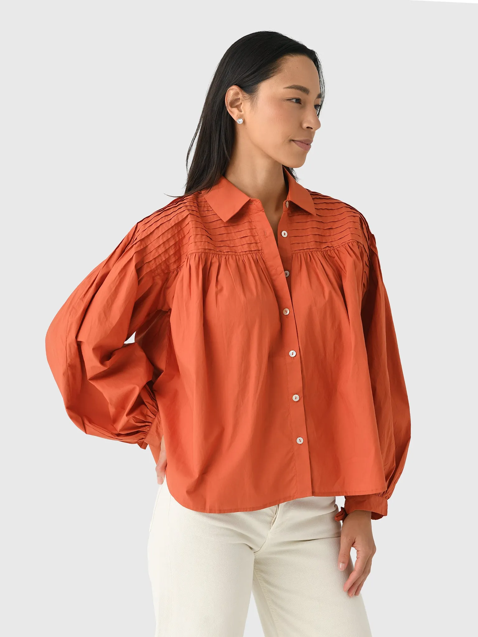 Eche Women's Button-Down Blouse sold by Saint Bernard product image thumbnail 3