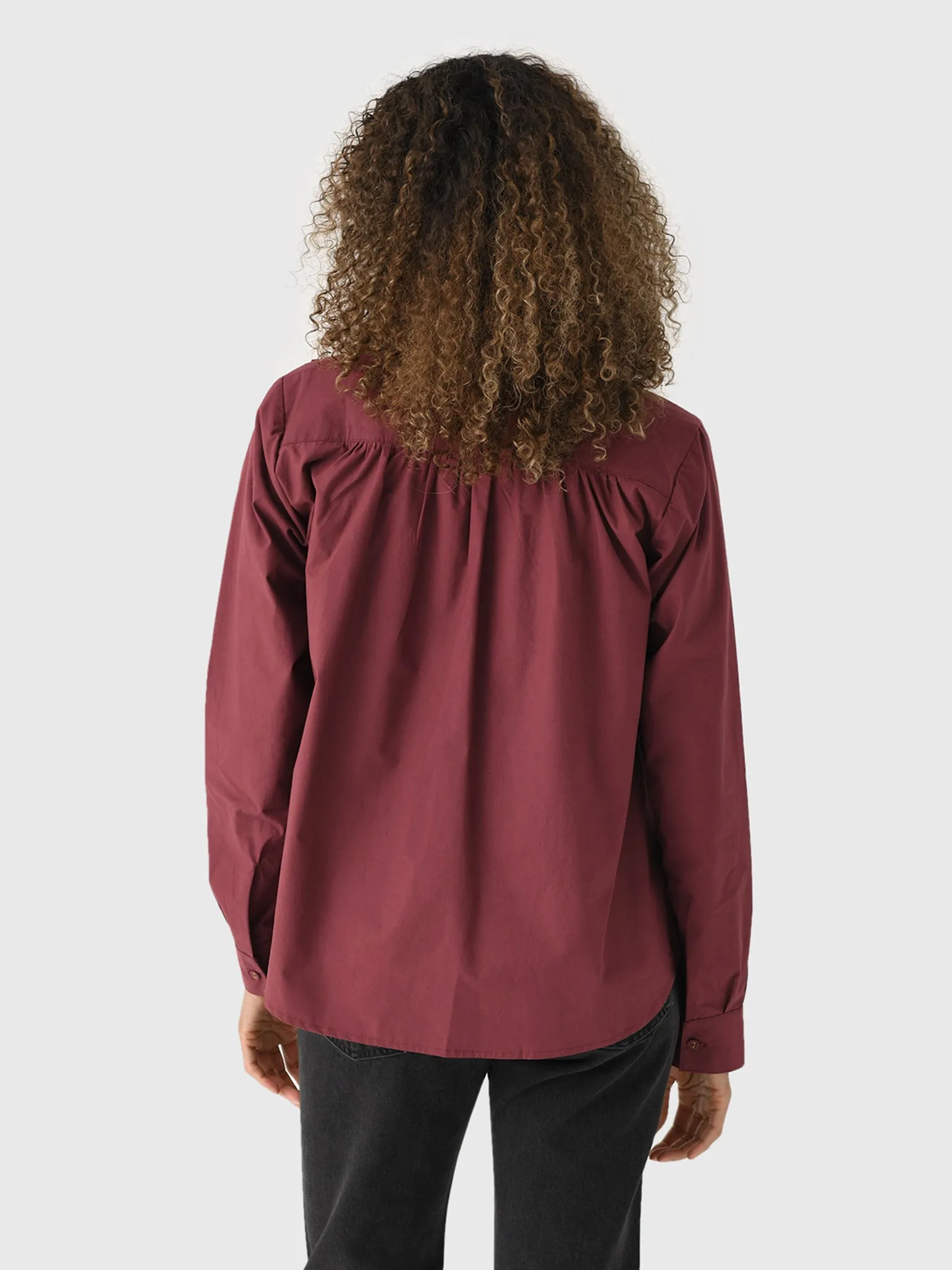 A Shirt Thing Women's Celeste Poplin Shirt sold by Saint Bernard product image thumbnail 4