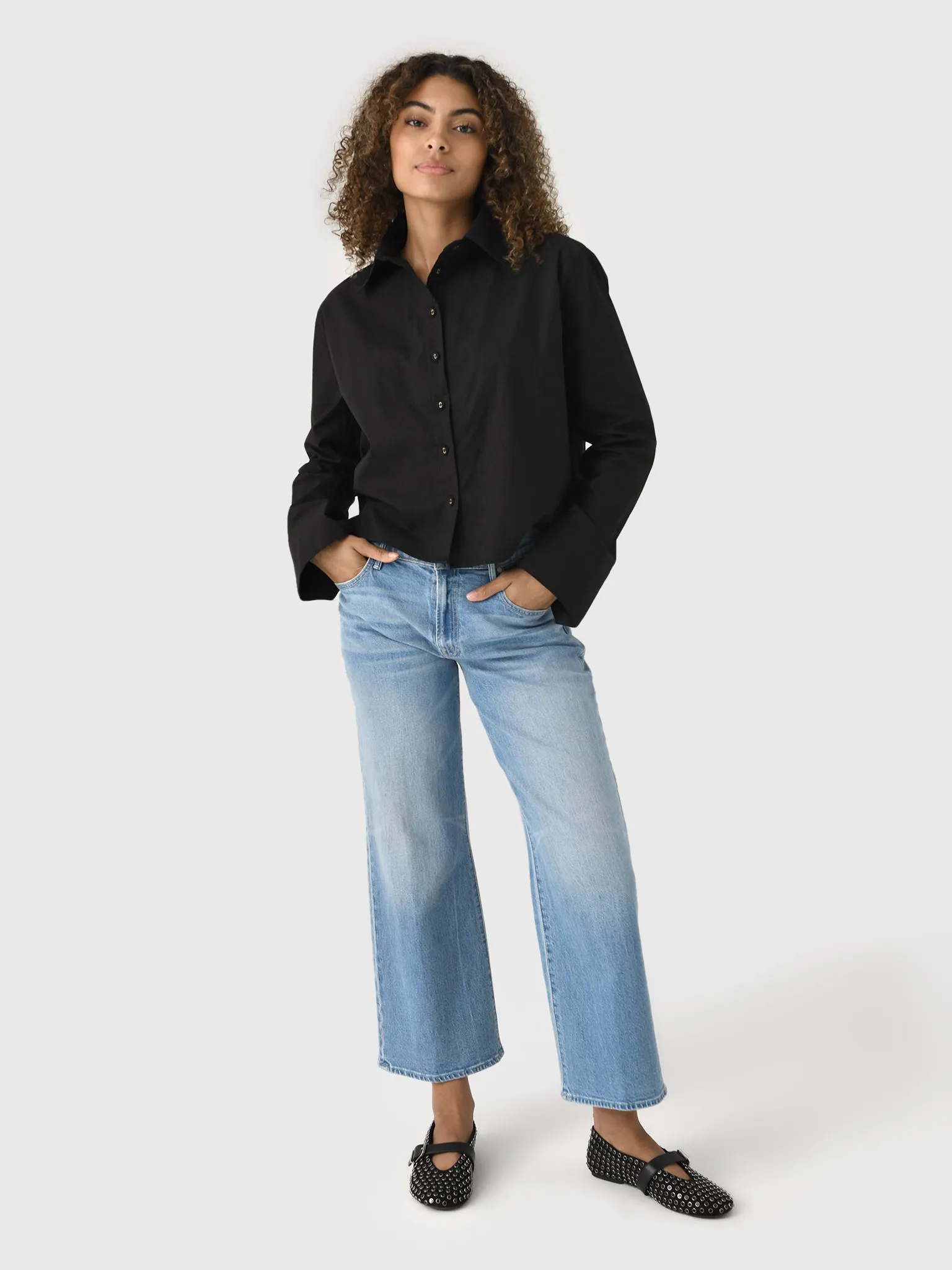 A Shirt Thing Women's Parker Poplin Shirt sold by Saint Bernard product image thumbnail 2