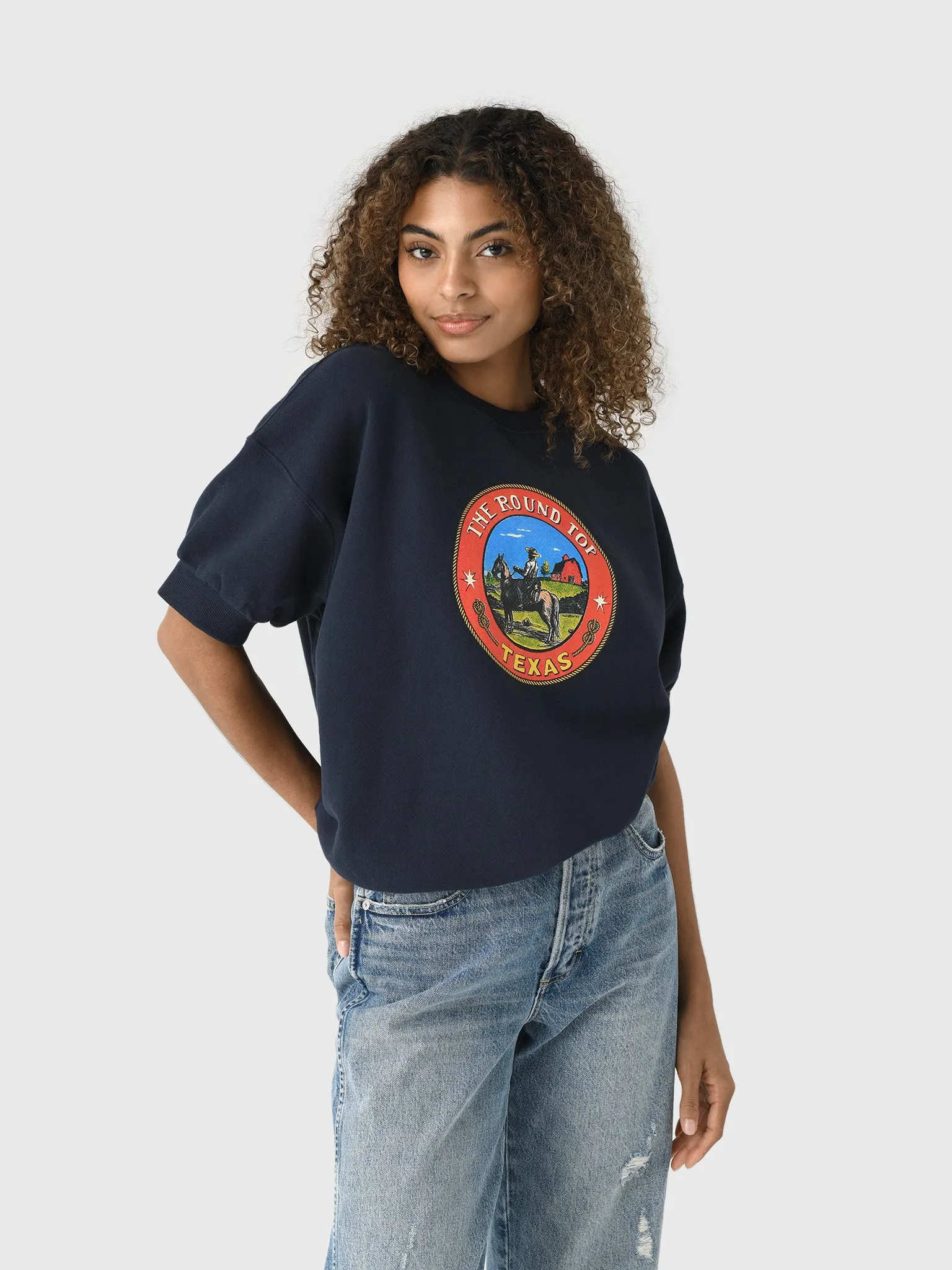 Hunter Bell Women's Graphic Sweatshirt sold by Saint Bernard