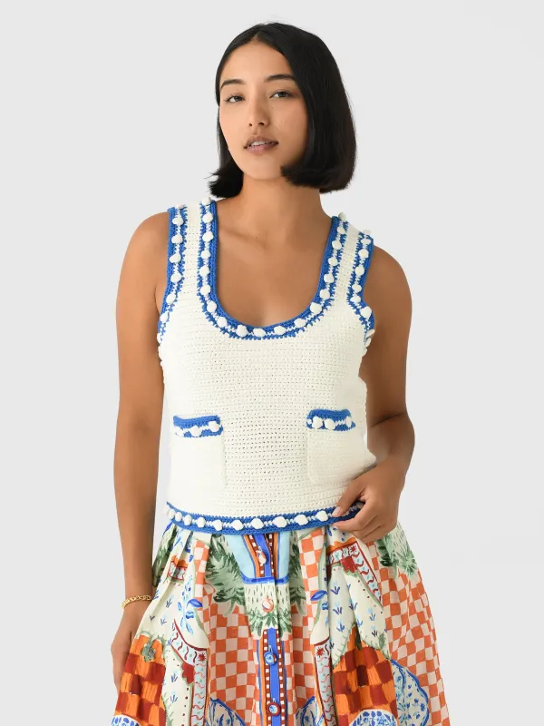 Hunter Bell Women's Clover Sweater Tank sold by Saint Bernard