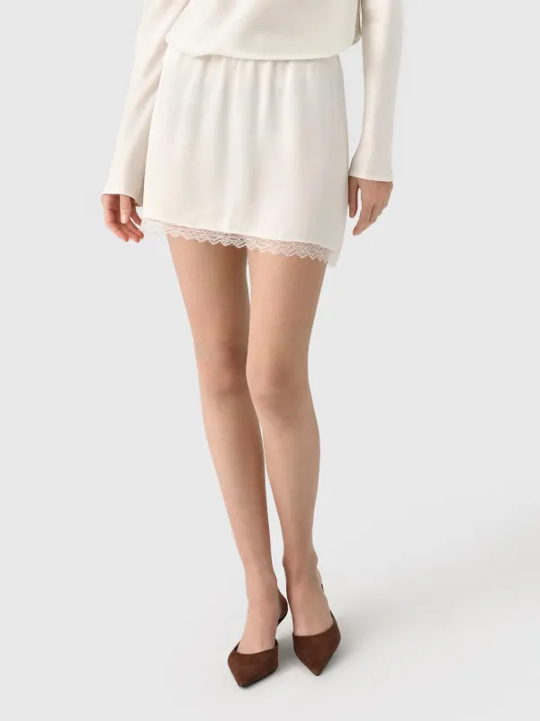 Leset Women's Barb Lace Mini Skirt made by Leset