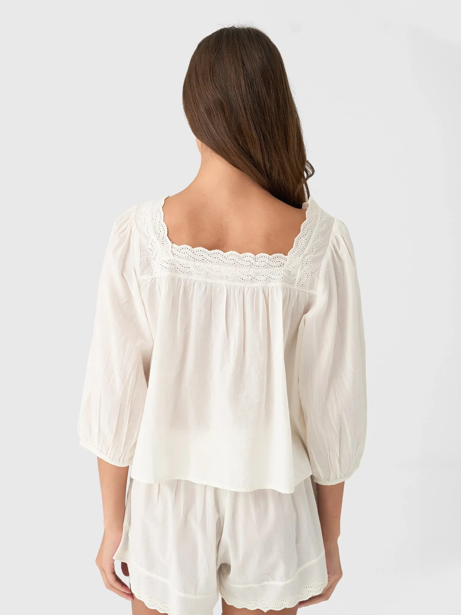The Great Women's The Eyelet Button Sleep Top sold by Saint Bernard product image thumbnail 4