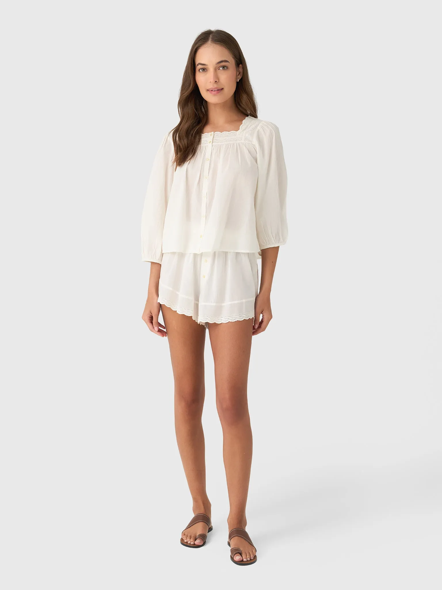 The Great Women's The Eyelet Button Sleep Top sold by Saint Bernard product image thumbnail 2