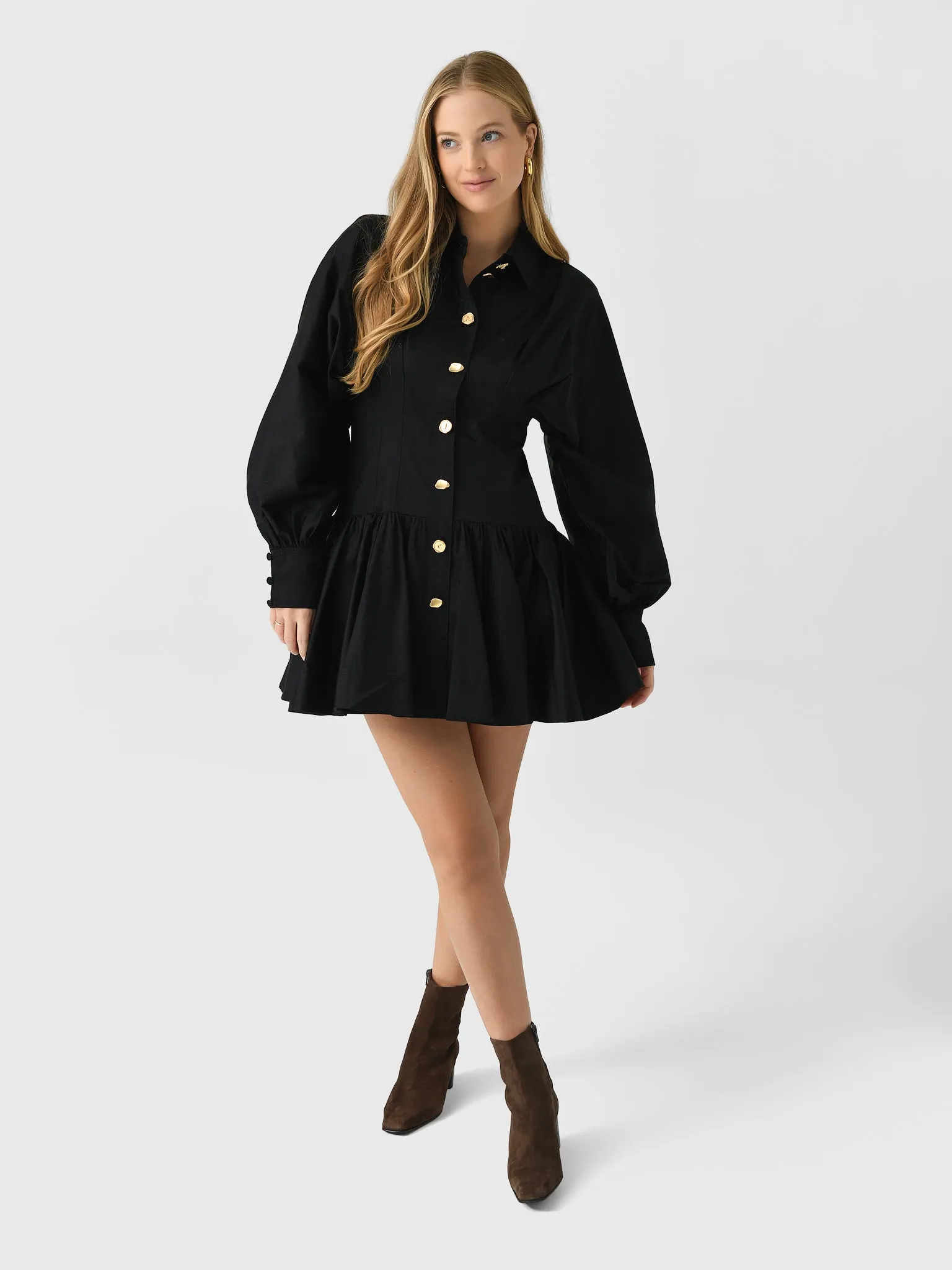 AJE Women's Alexa Long Sleeve Mini Dress sold by Saint Bernard product image thumbnail 3