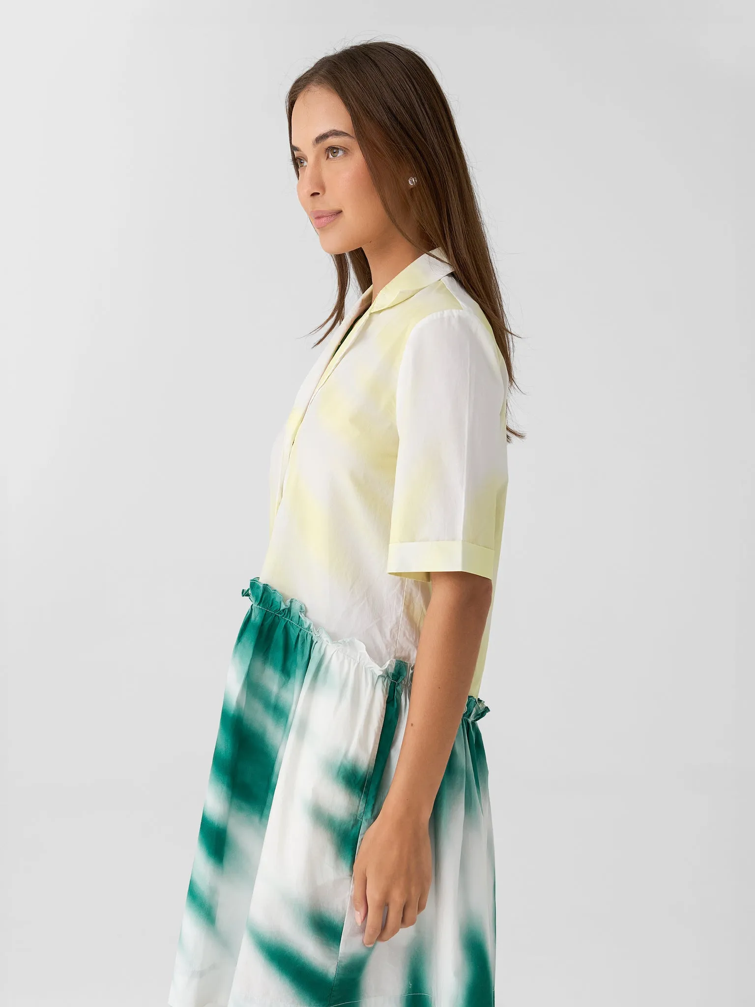 Rosie Assoulin Women's Gathered Mini Shirtdress sold by Saint Bernard product image thumbnail 3