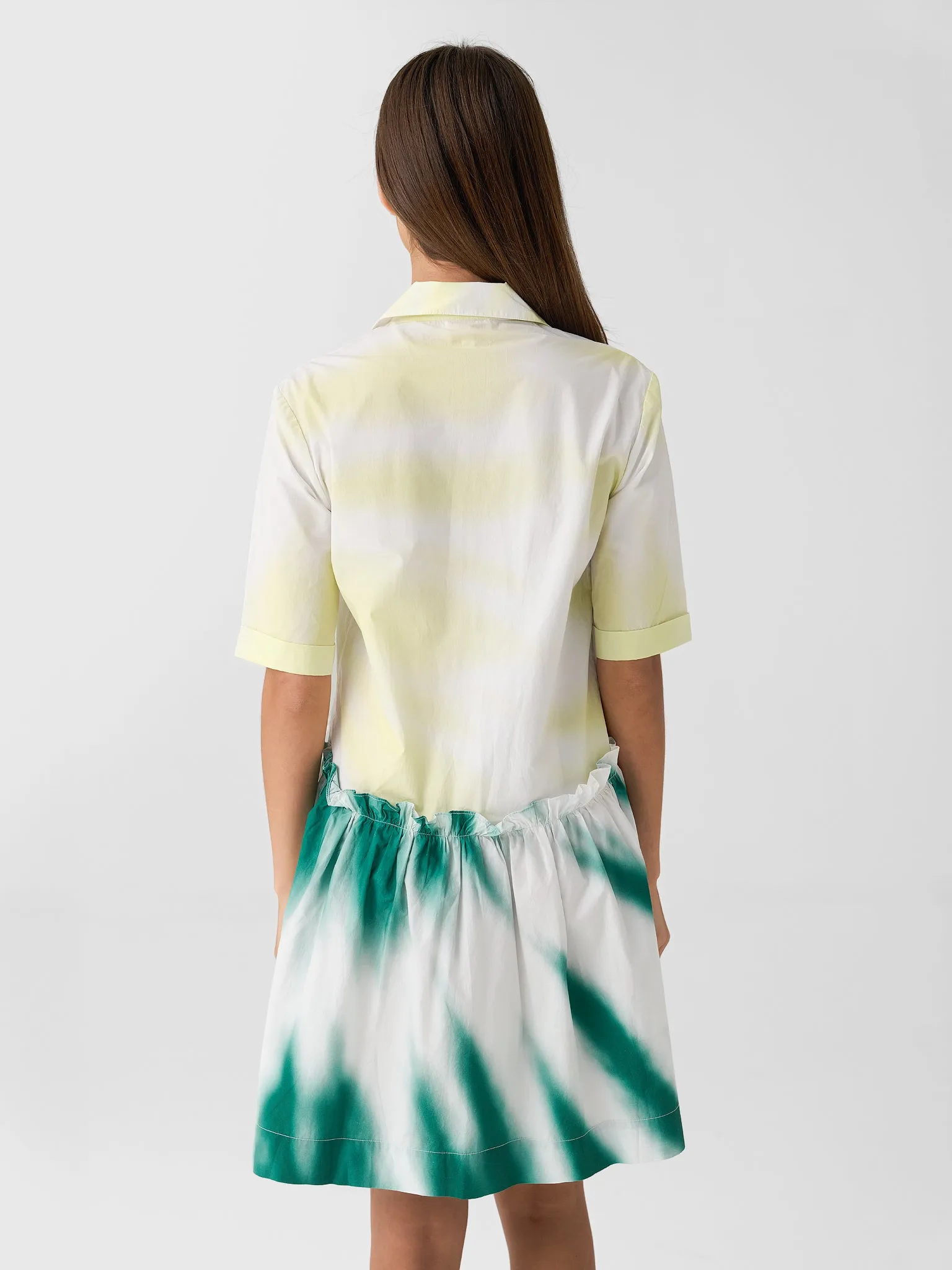 Rosie Assoulin Women's Gathered Mini Shirtdress sold by Saint Bernard product image thumbnail 4