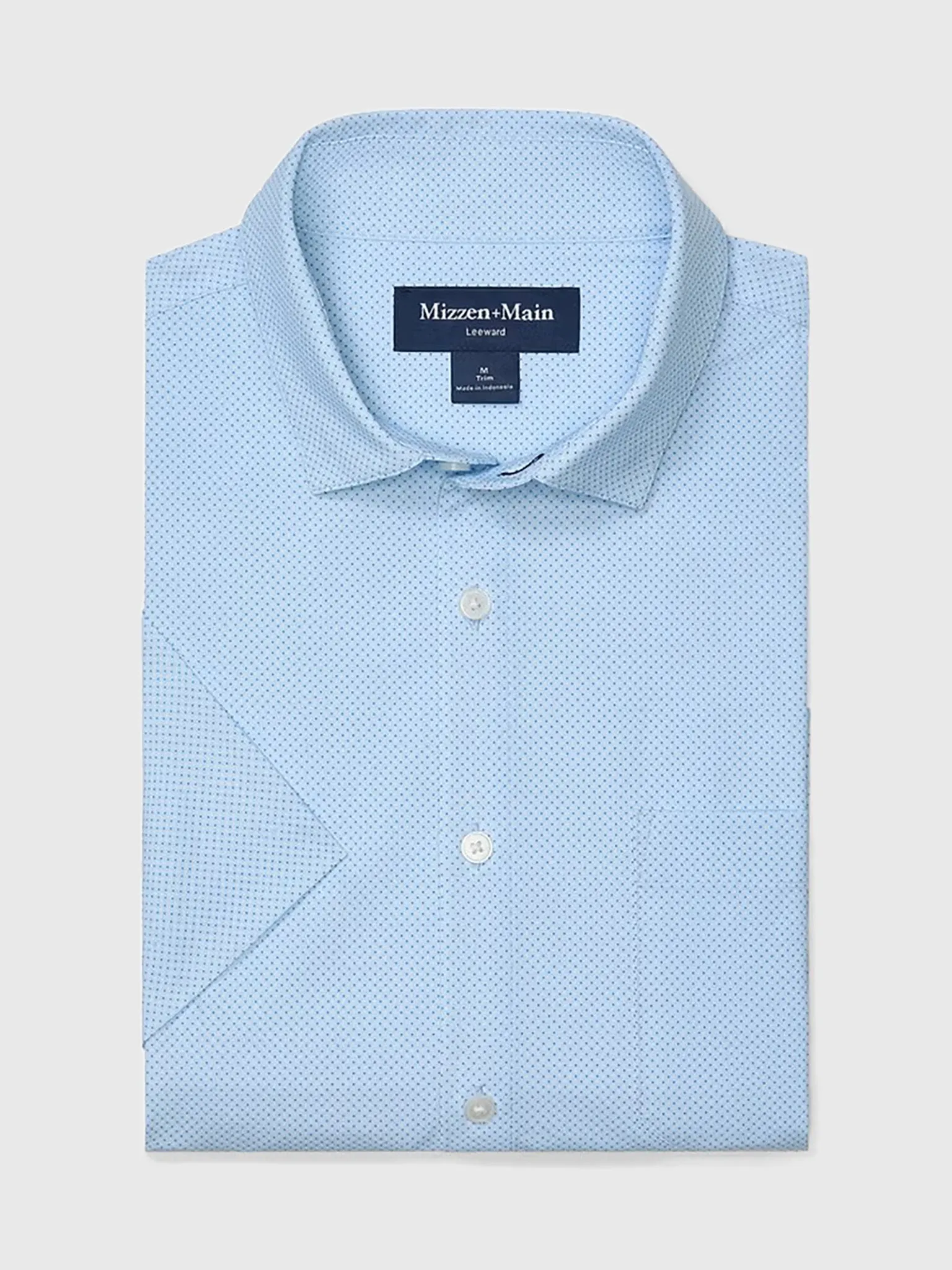 Mizzen+Main Men's Trim Leeward Short Sleeve Dress Shirt sold by Saint Bernard
