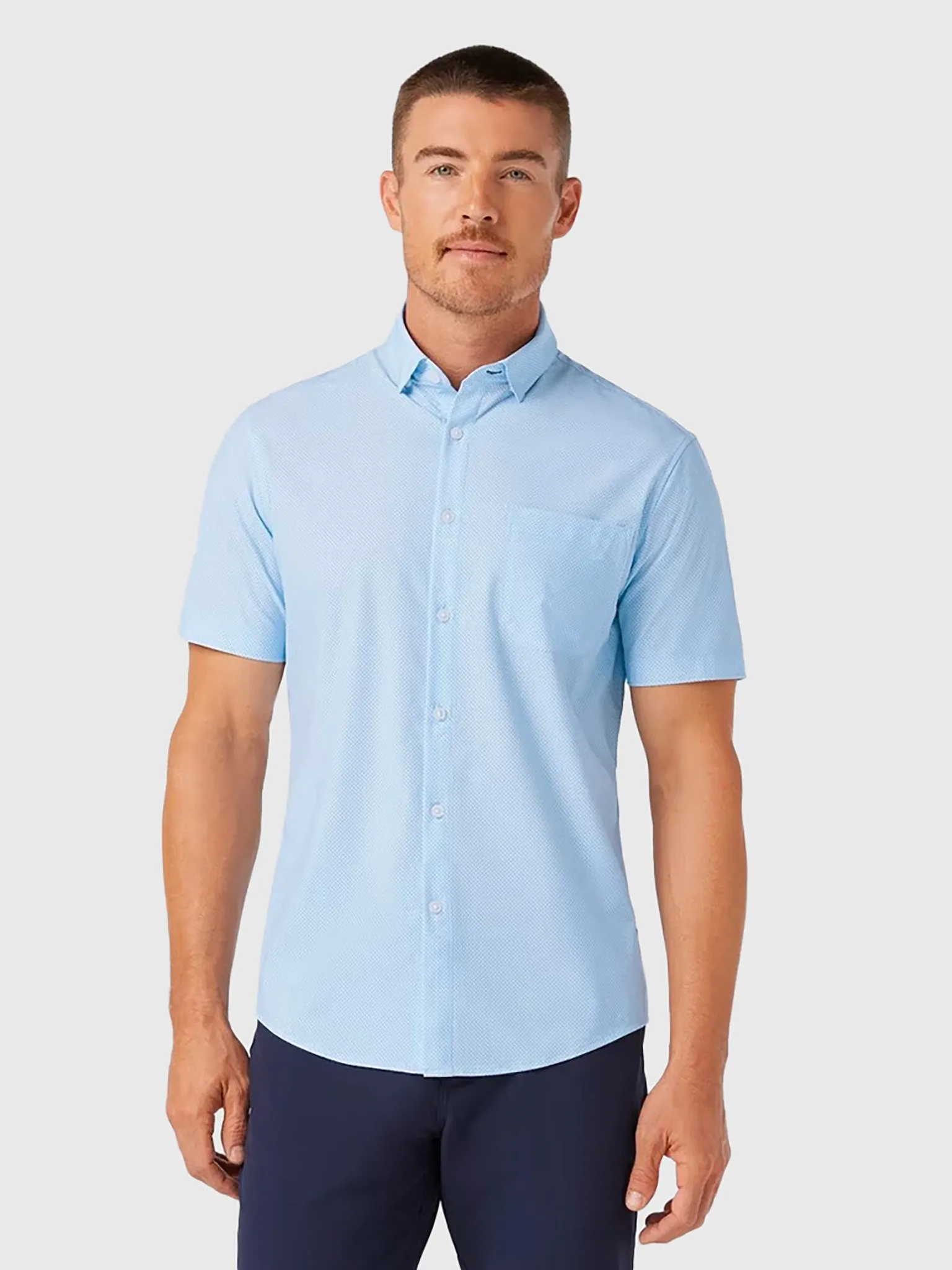 Mizzen+Main Men's Trim Leeward Short Sleeve Dress Shirt sold by Saint Bernard product image thumbnail 2