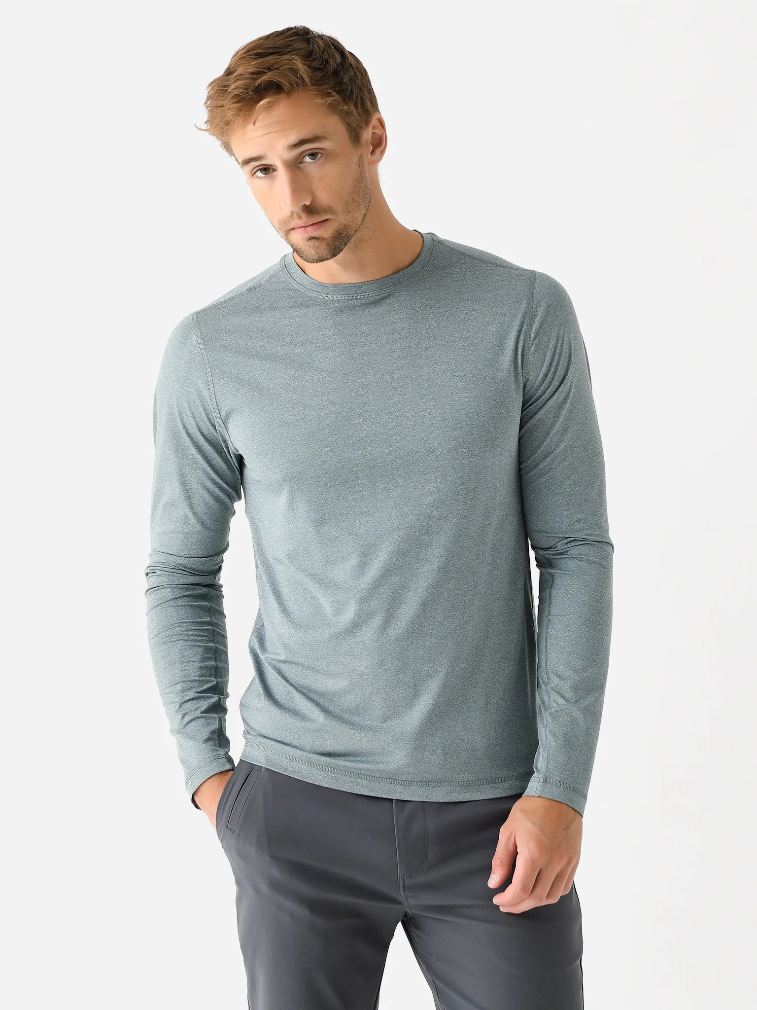 Vuori Men's Long Sleeve Tradewind Performance Tee 2.0 sold by Saint Bernard