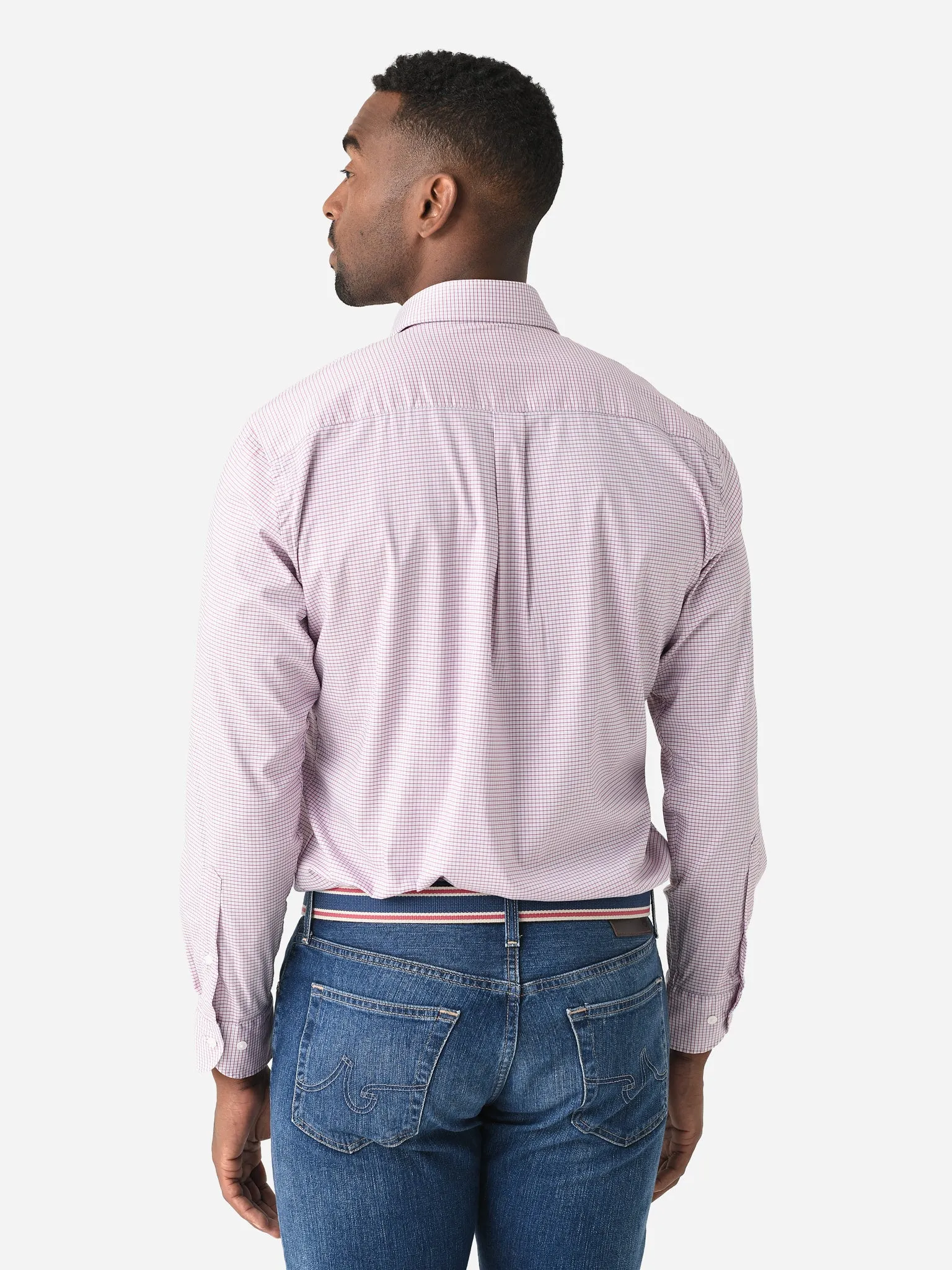 Peter Millar Crown Men's Conway Crown Lite Cotton-Stretch Sport Shirt sold by Saint Bernard product image thumbnail 4