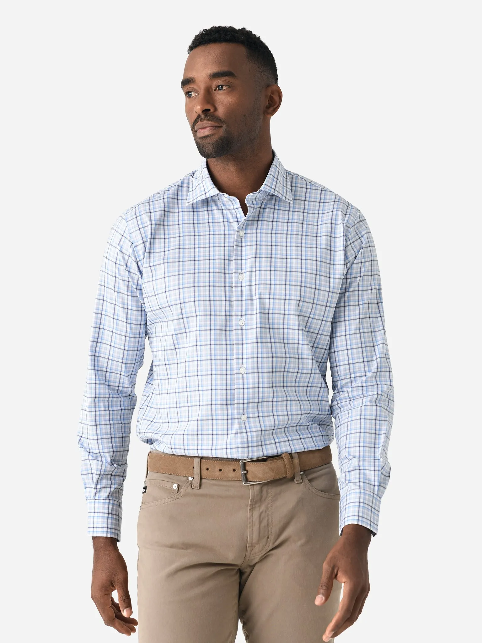 Peter Millar Crown Men's Simon Crown Lite Cotton-Stretch Sport Shirt sold by Saint Bernard