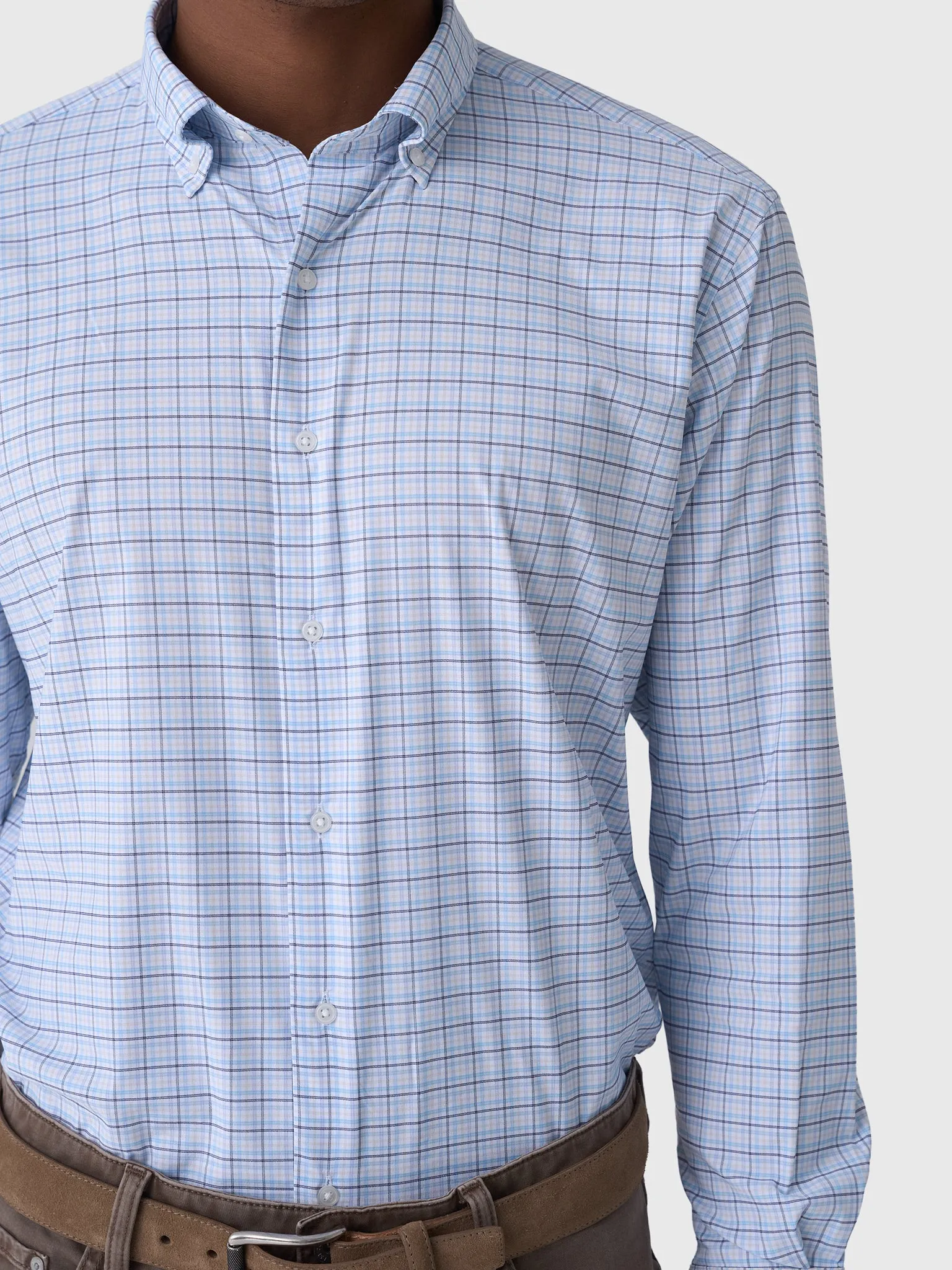 Peter Millar Crown Men's Casey Performance Twill Sport Shirt sold by Saint Bernard product image thumbnail 5
