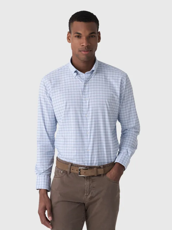 Peter Millar Crown Men's Casey Performance Twill Sport Shirt sold by Saint Bernard