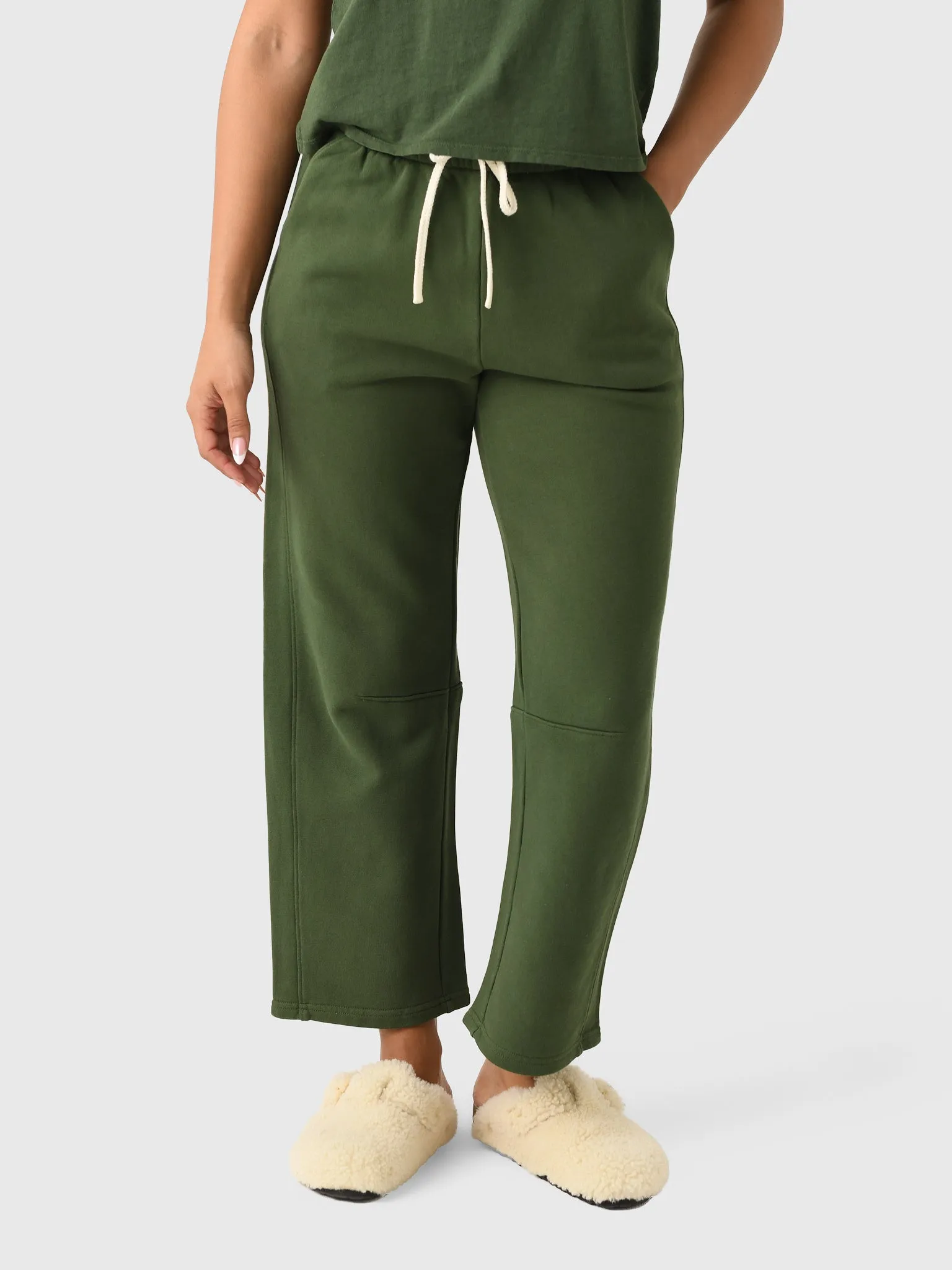 Perfect White Tee Women's Fallon Barrel Leg Sweatpant sold by Saint Bernard