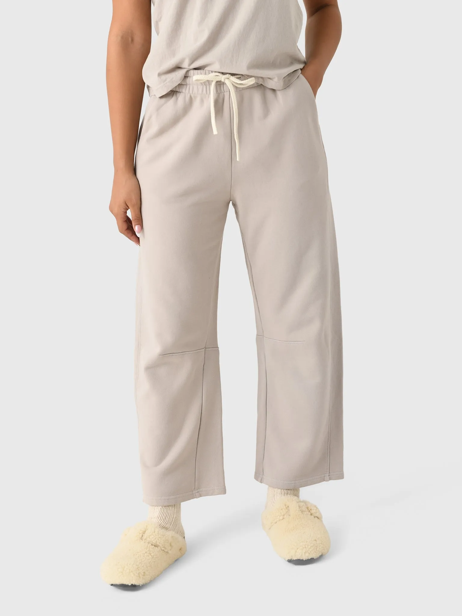 Perfect White Tee Women's Fallon Barrel Leg Sweatpant sold by Saint Bernard product image thumbnail 4