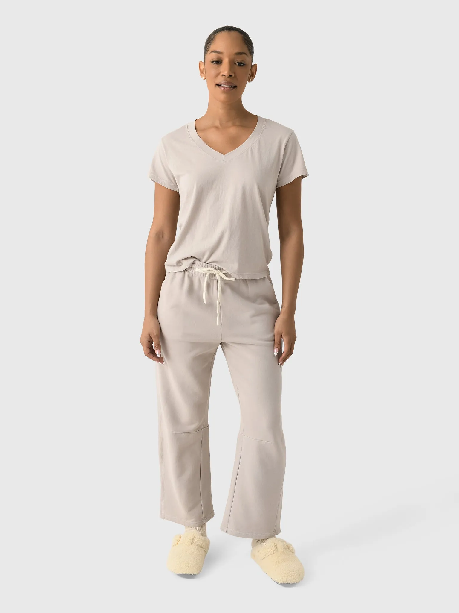 Perfect White Tee Women's Fallon Barrel Leg Sweatpant sold by Saint Bernard product image thumbnail 5