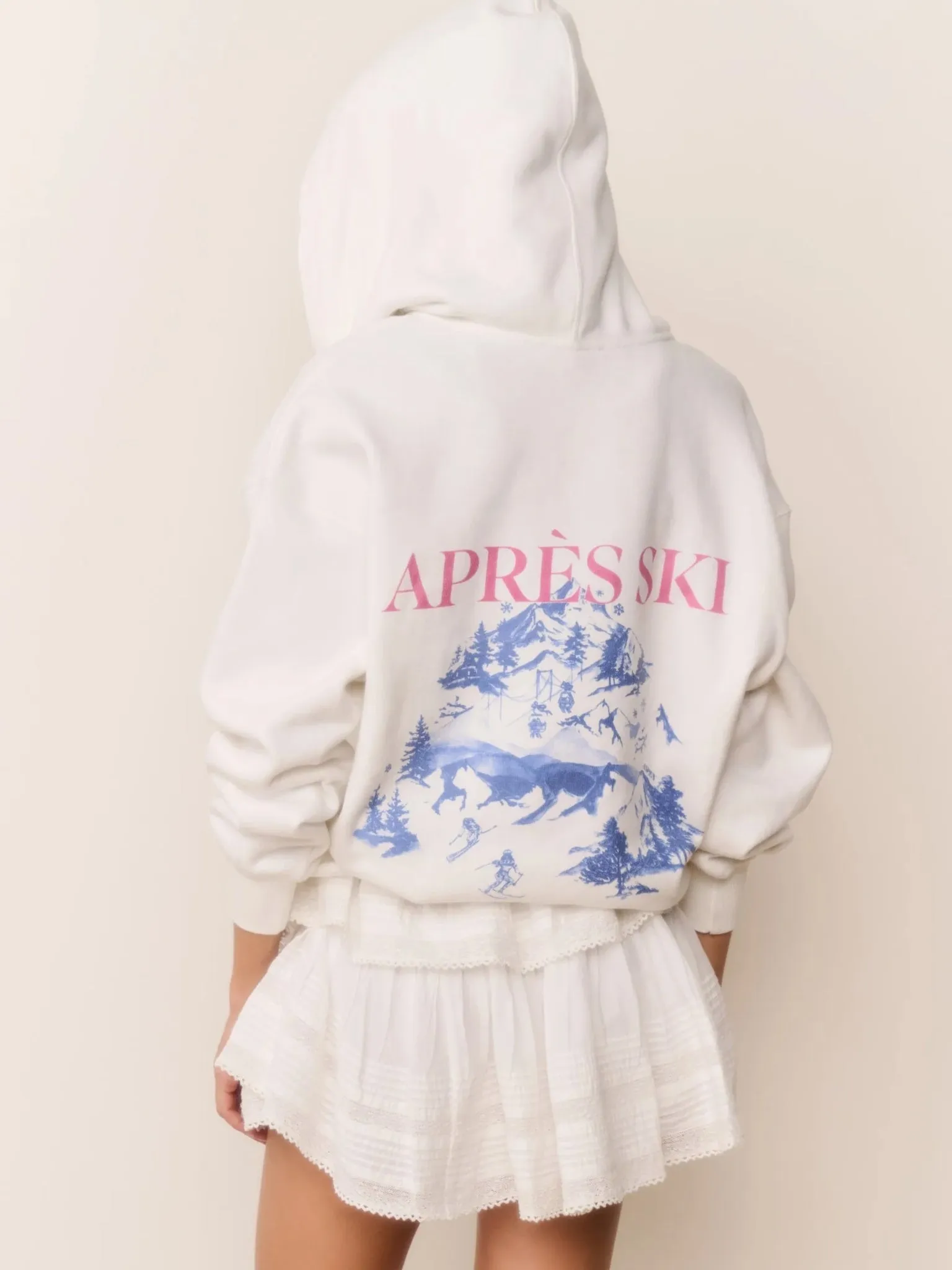 LoveShackFancy Women's Ballie Ski Zip-Up Hoodie sold by Saint Bernard product image thumbnail 2