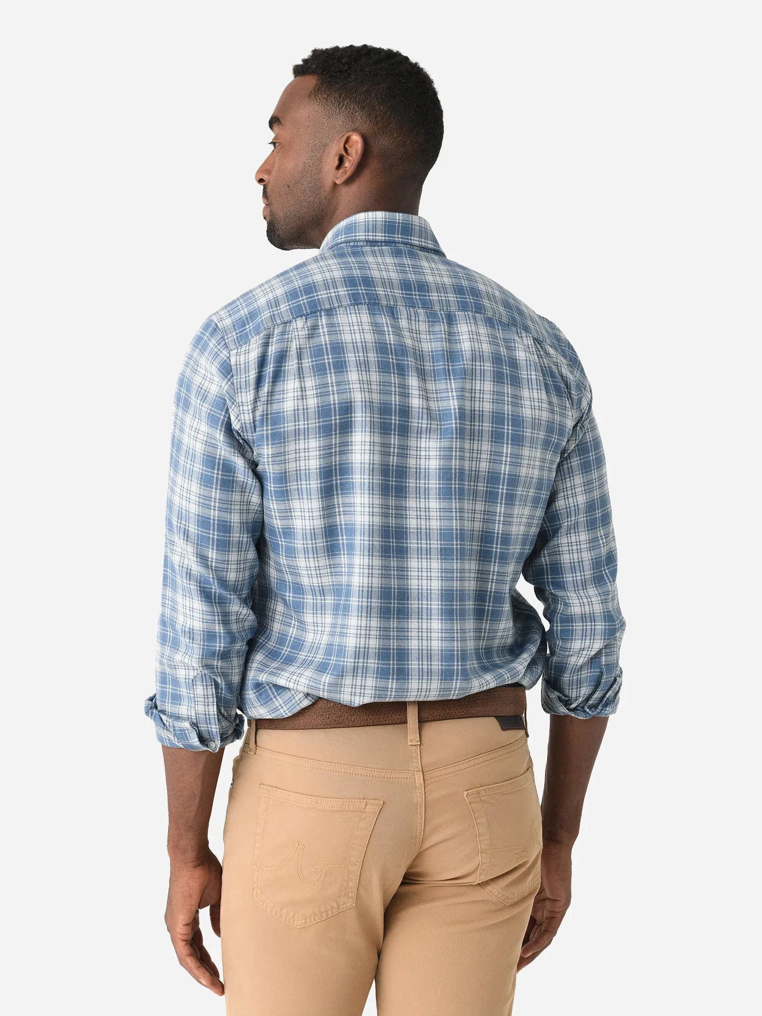 Peter Millar Crown Crafted Men's Riccia Italian Flannel Sport Shirt sold by Saint Bernard product image thumbnail 4