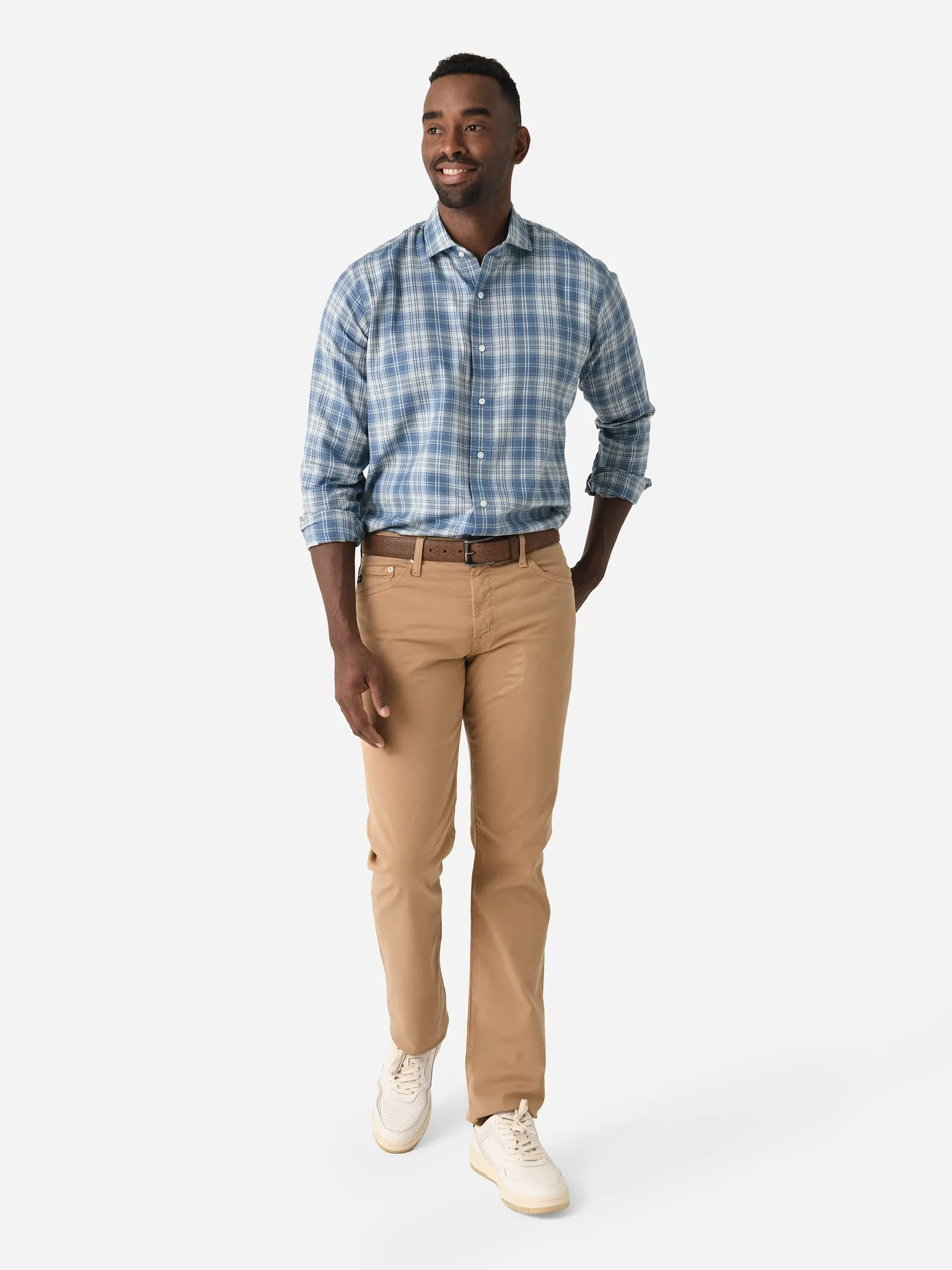 Peter Millar Crown Crafted Men's Riccia Italian Flannel Sport Shirt sold by Saint Bernard product image thumbnail 2