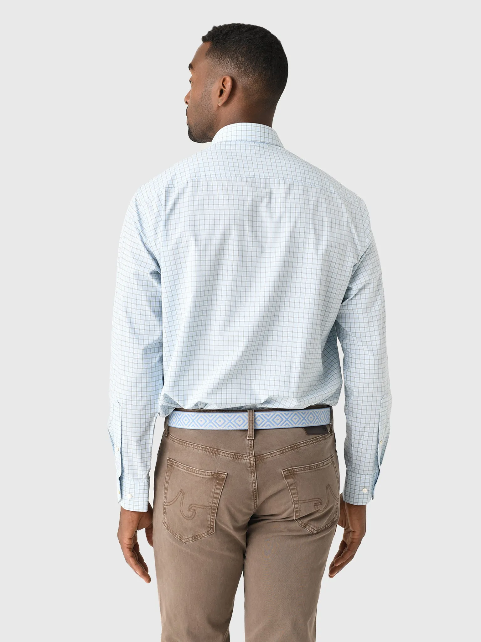Peter Millar Crown Crafted Men's Bechet Performance Poplin Sport Shirt sold by Saint Bernard product image thumbnail 4