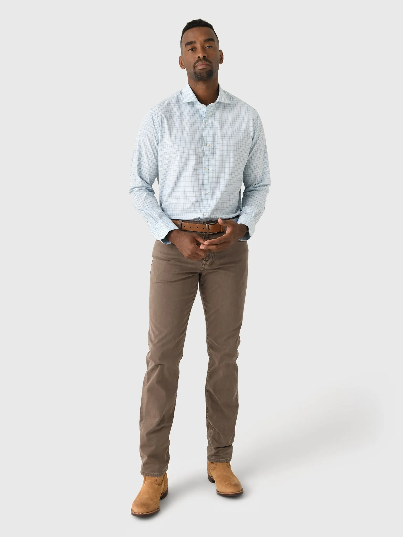 Peter Millar Crown Crafted Men's Bechet Performance Poplin Sport Shirt sold by Saint Bernard product image thumbnail 2