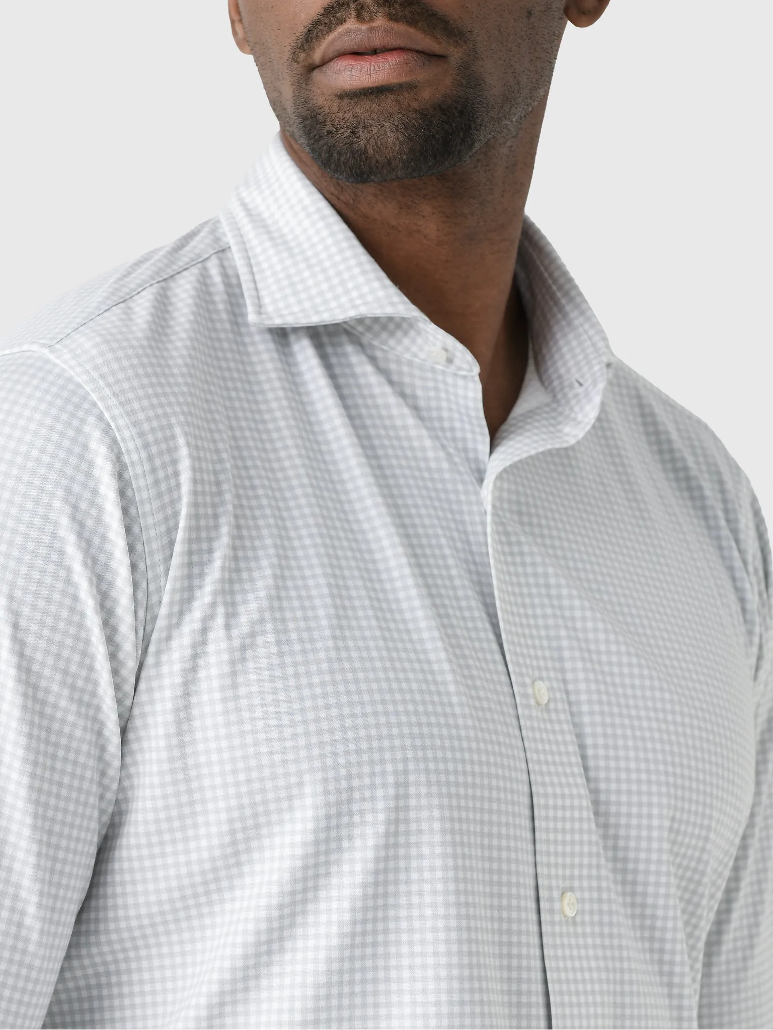 Peter Millar Crown Crafted Men's Excursionist Flex Gingham Sport Shirt sold by Saint Bernard product image thumbnail 5