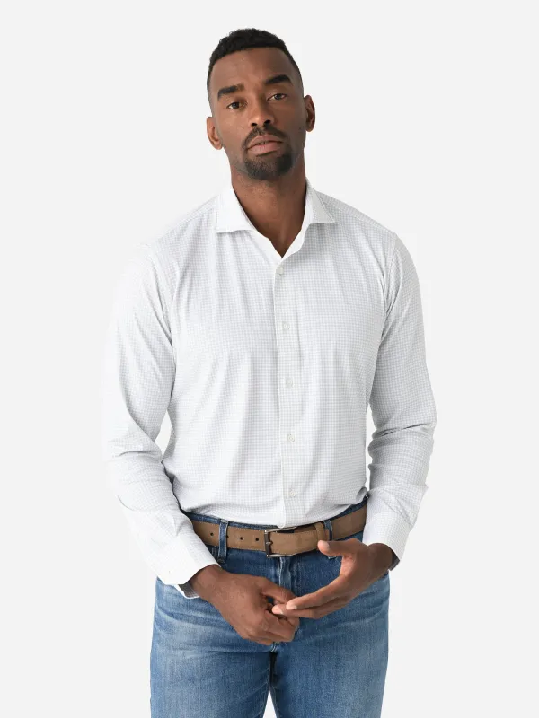 Peter Millar Crown Crafted Men's Excursionist Flex Gingham Sport Shirt sold by Saint Bernard