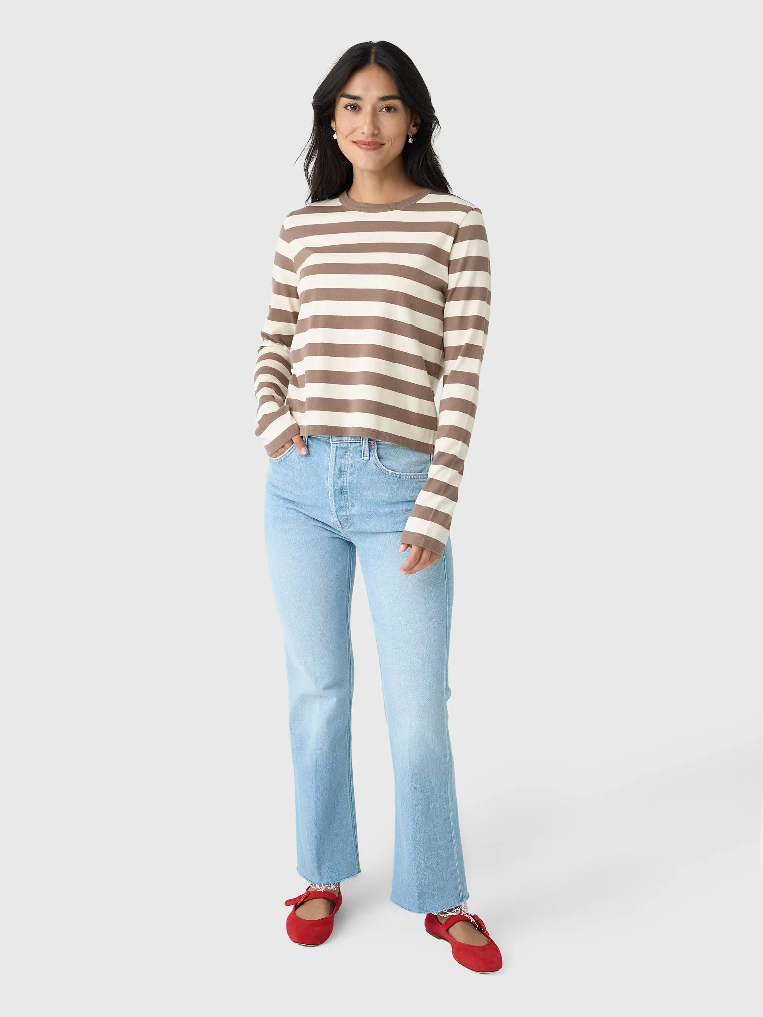 Mother Women's The Tripper Flood Fray Jean sold by Saint Bernard product image thumbnail 2